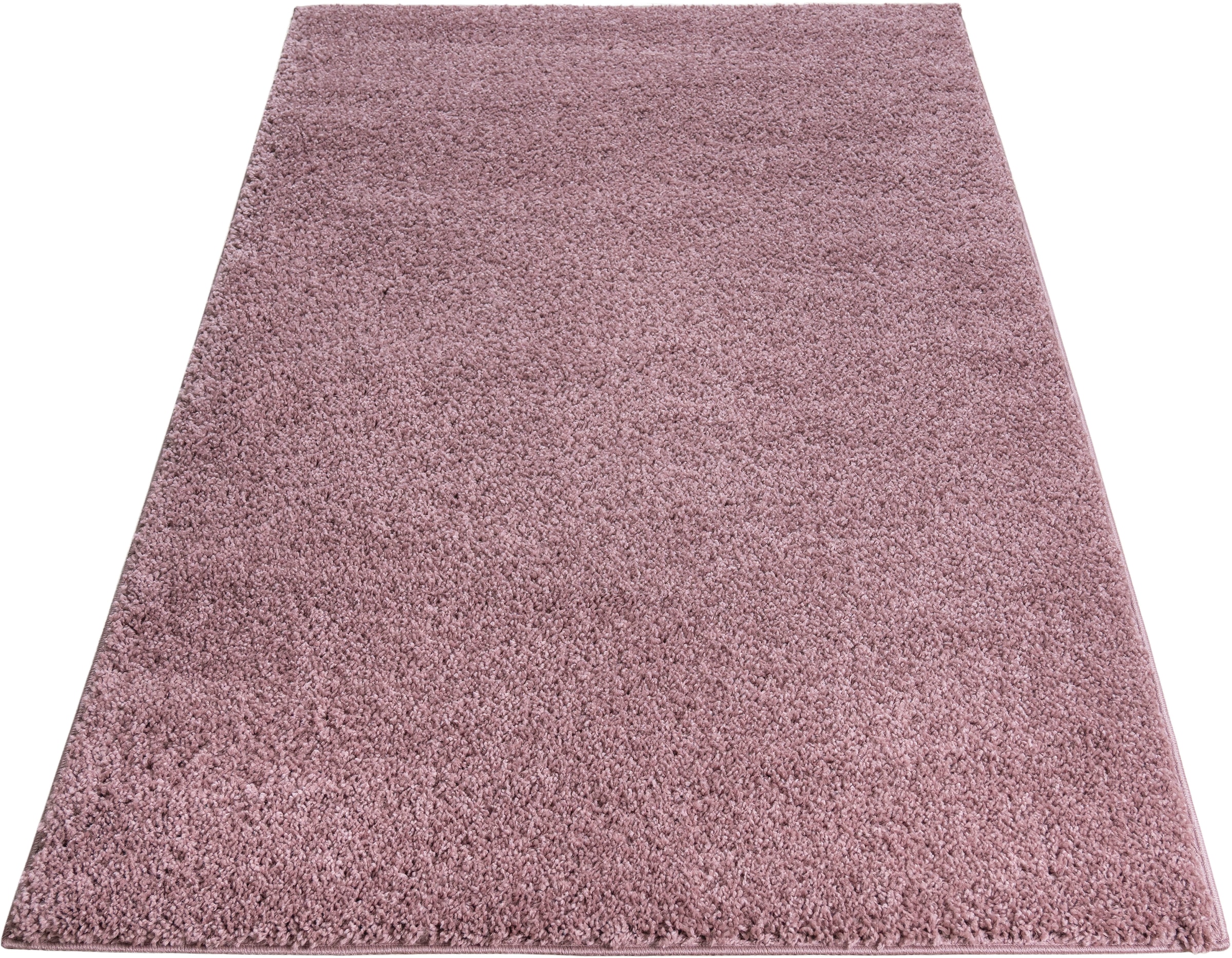 Bild von Bruno Banani Hochflor-Teppich »Shaggy Soft«, rechteckig, gewebt, Uni Farben, besonders weich und kuschelig