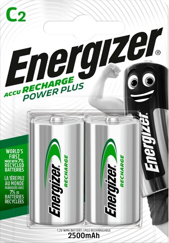 Energizer Akku »NiMH Power Plus, Baby (C) 2500 mAh 2 Stück«, Baby, C kaufen