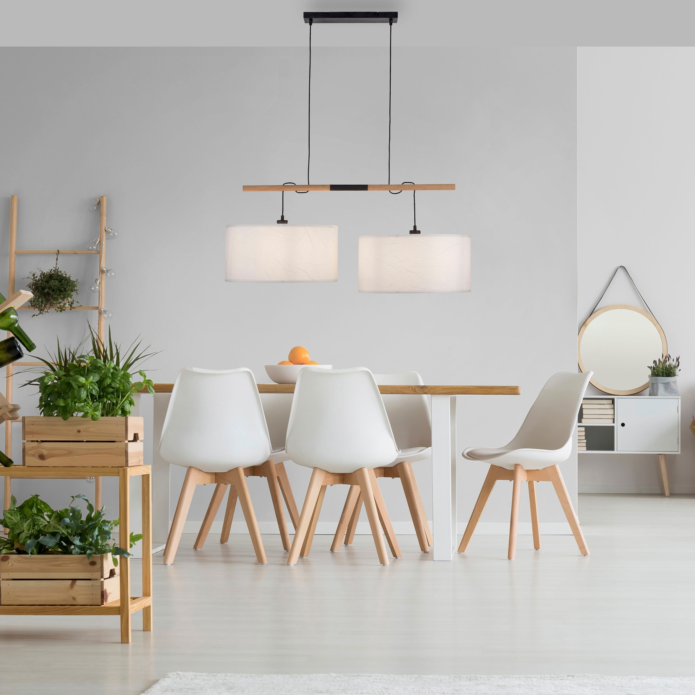 JUST LIGHT Pendelleuchte »GREEN SOFI«, 2 flammig, Leuchtmittel E27 | ohne Leuchtmittel