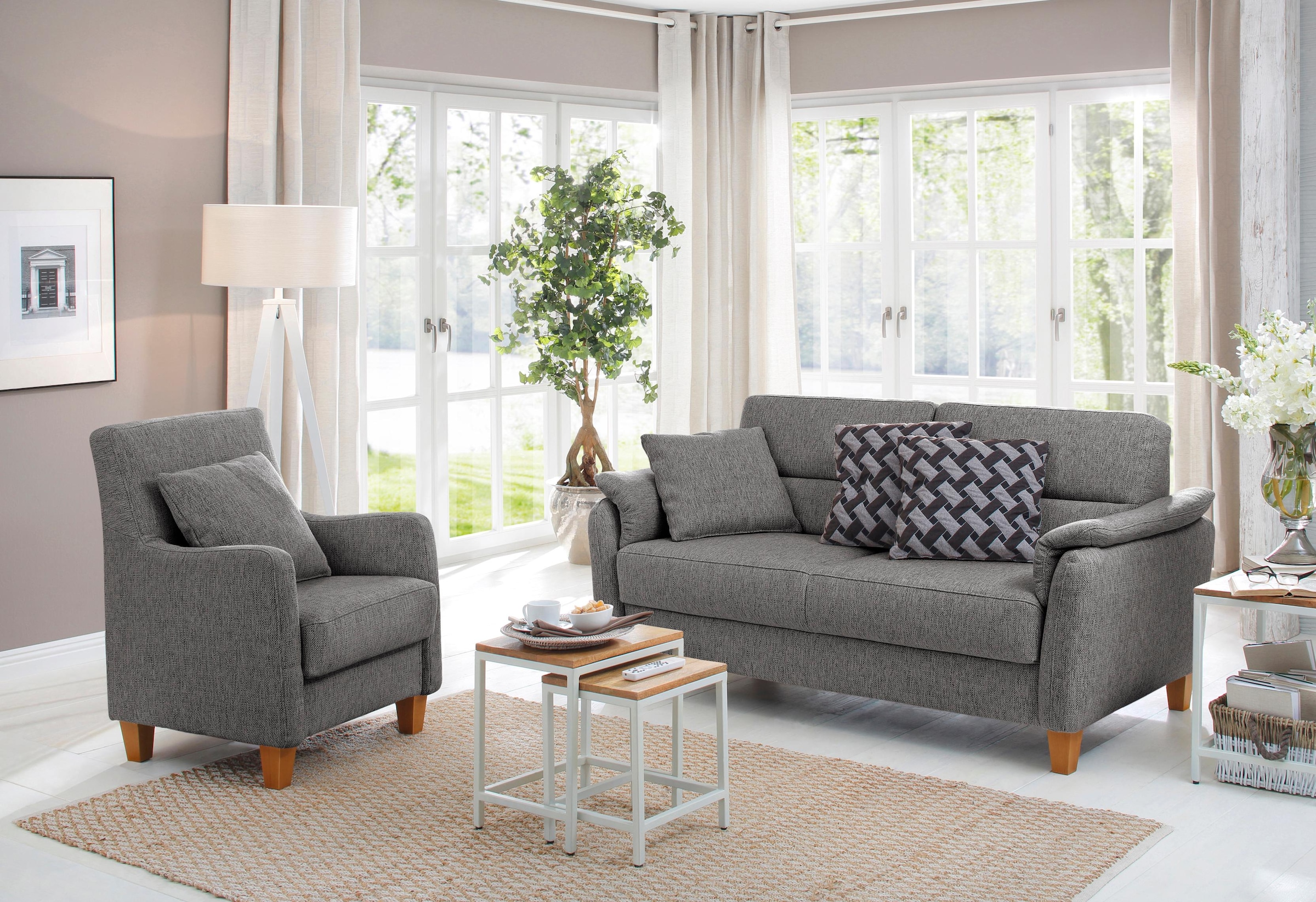 Home affaire Sessel »Palmera, B: 70 cm« mit Federkern günstig online kaufen