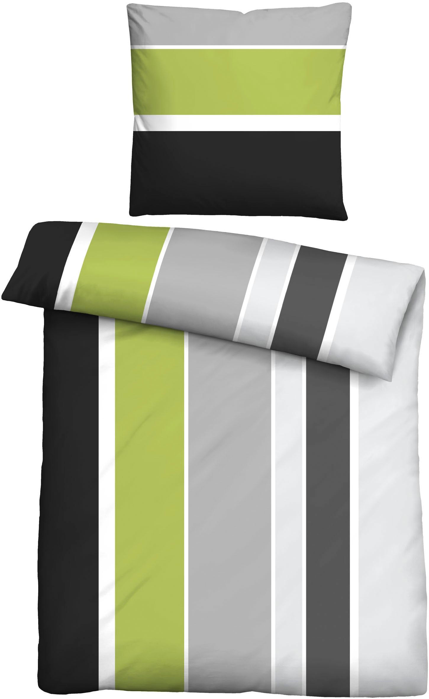 Castell - Markenbettwäsche Bettwäsche »0040562« 2 Stk. hautsympathisch, 100% Baumwolle, Reißverschluss, ganzjährig nutzbar