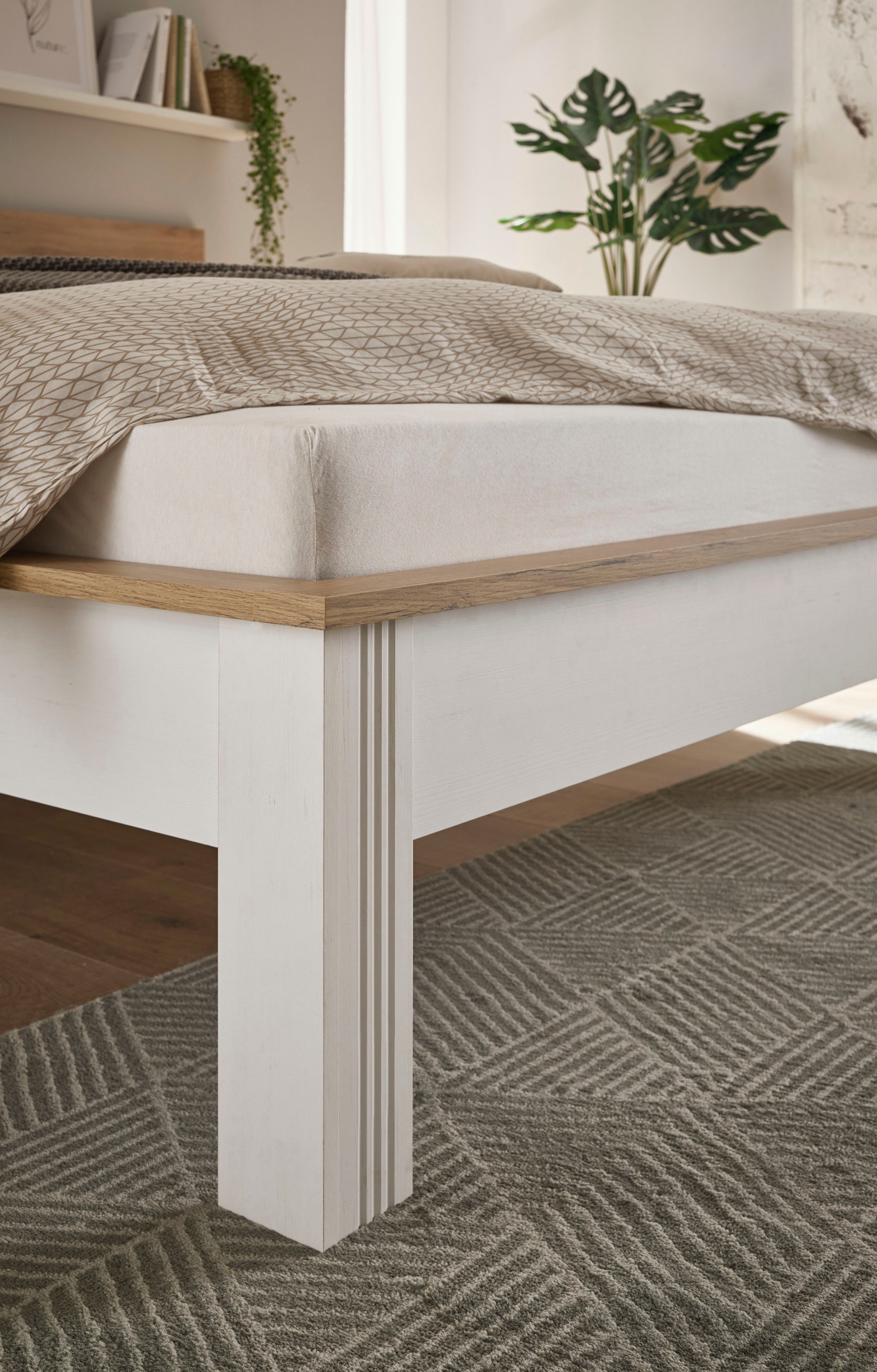 OTTO home Schlafzimmer-Set »Westminster« beinhaltet 1 Bett, Kleiderschrank 3-türig und 2 Nachtkommoden