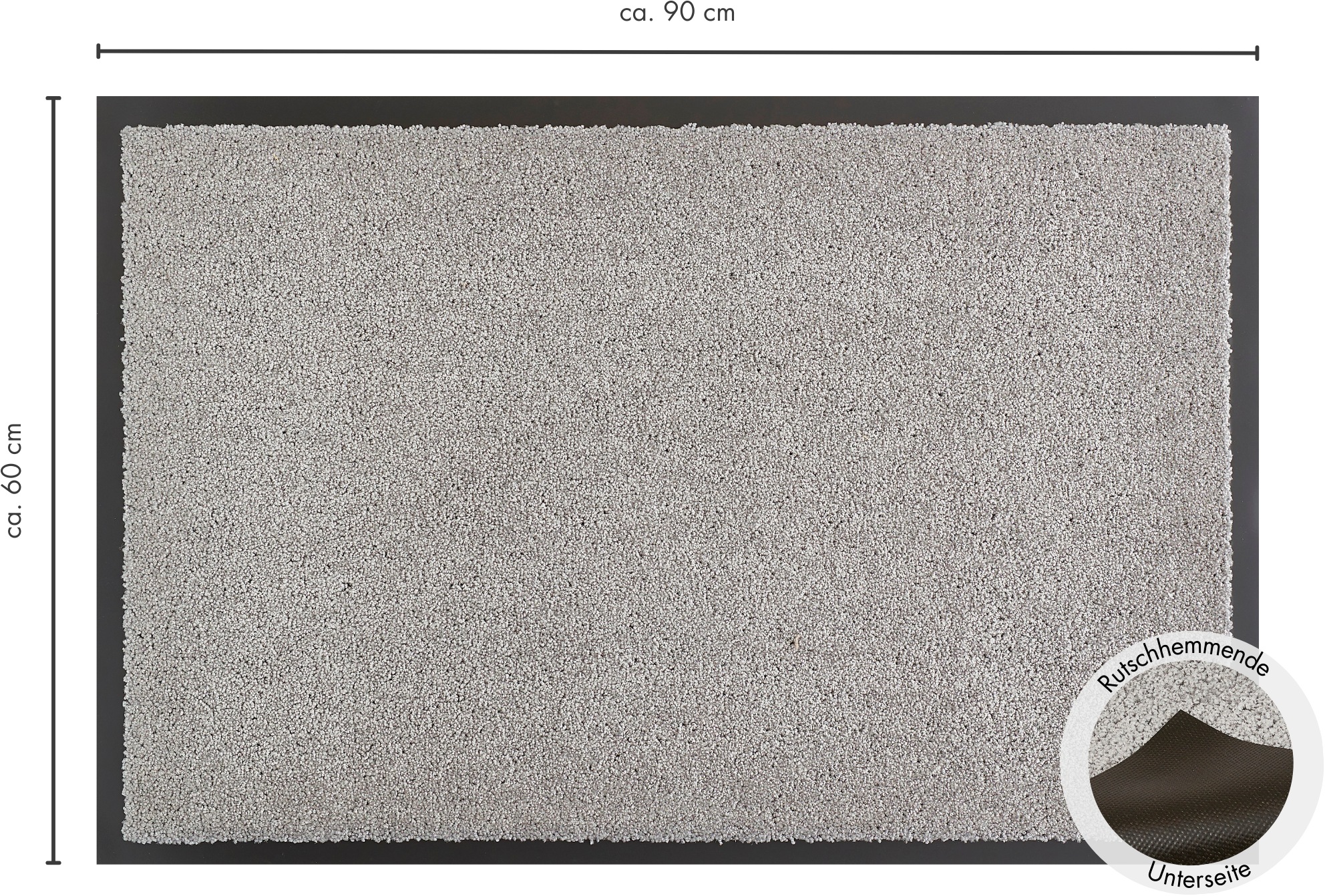 Andiamo Fußmatte »Verdi, Made in Netherlands«, rechteckig, 6 mm Höhe, Schmutzfangmatte, auch für überdachten Außenbereich geeignet, waschbar