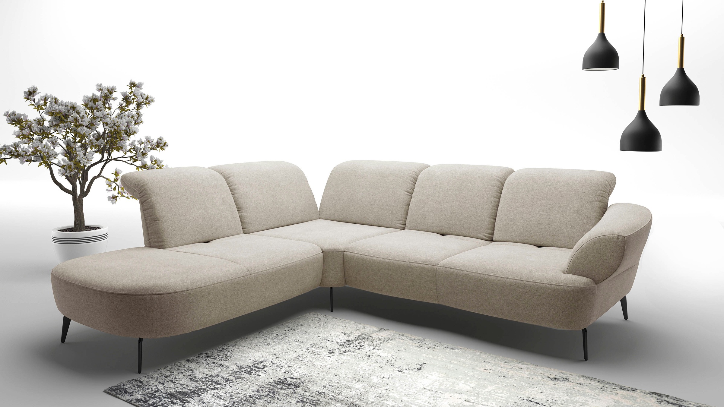 sit&more Ecksofa »Dance, L-Form, inkl. Sitztiefenverstellung« inkl. Click&S günstig online kaufen