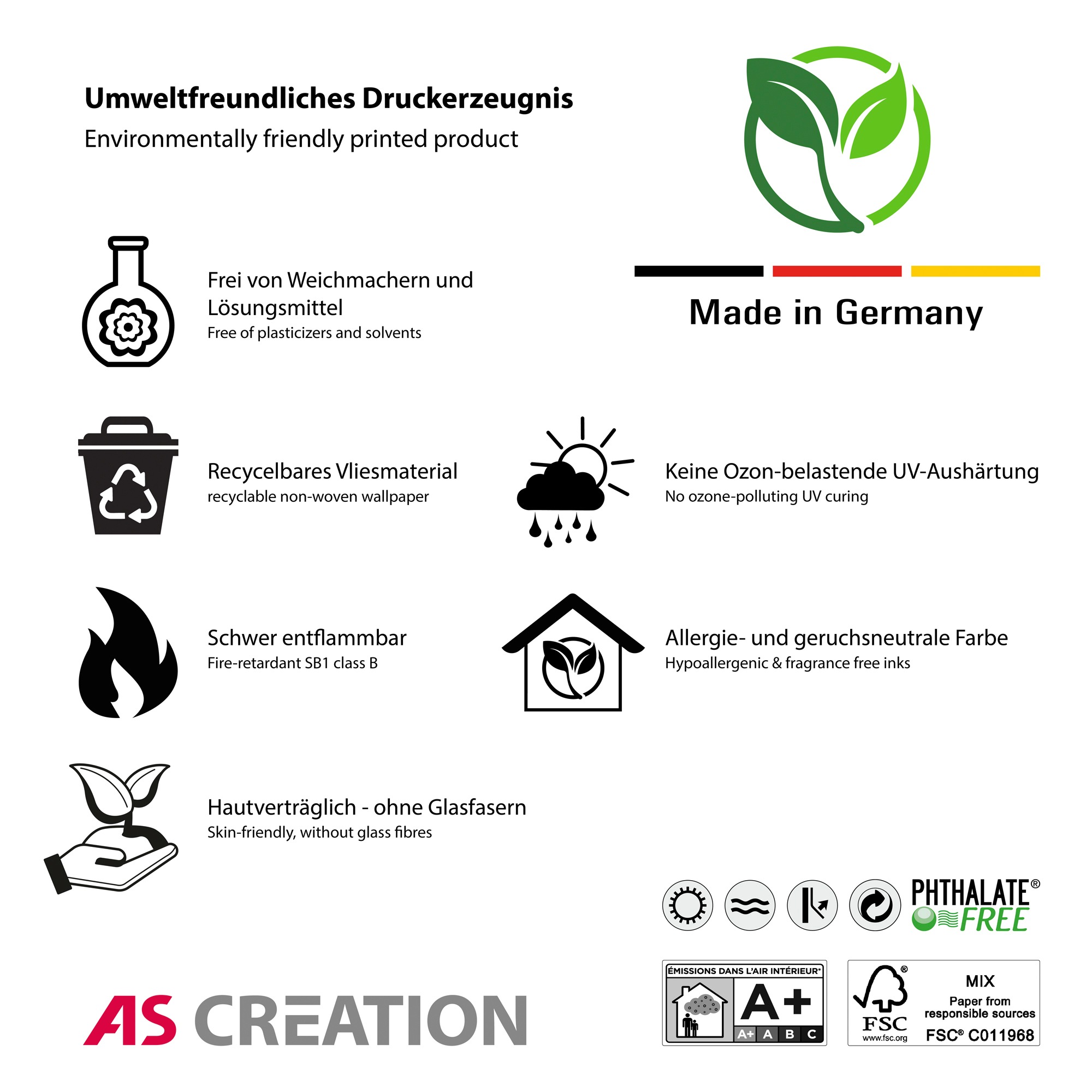 A.S. Création Vliestapete »Little Love«, Motiv-abstrakt-naturalistisch, Kindertapete Tapete Dinosaurier Tapeten Kinderzimmer Design Wandtapete
