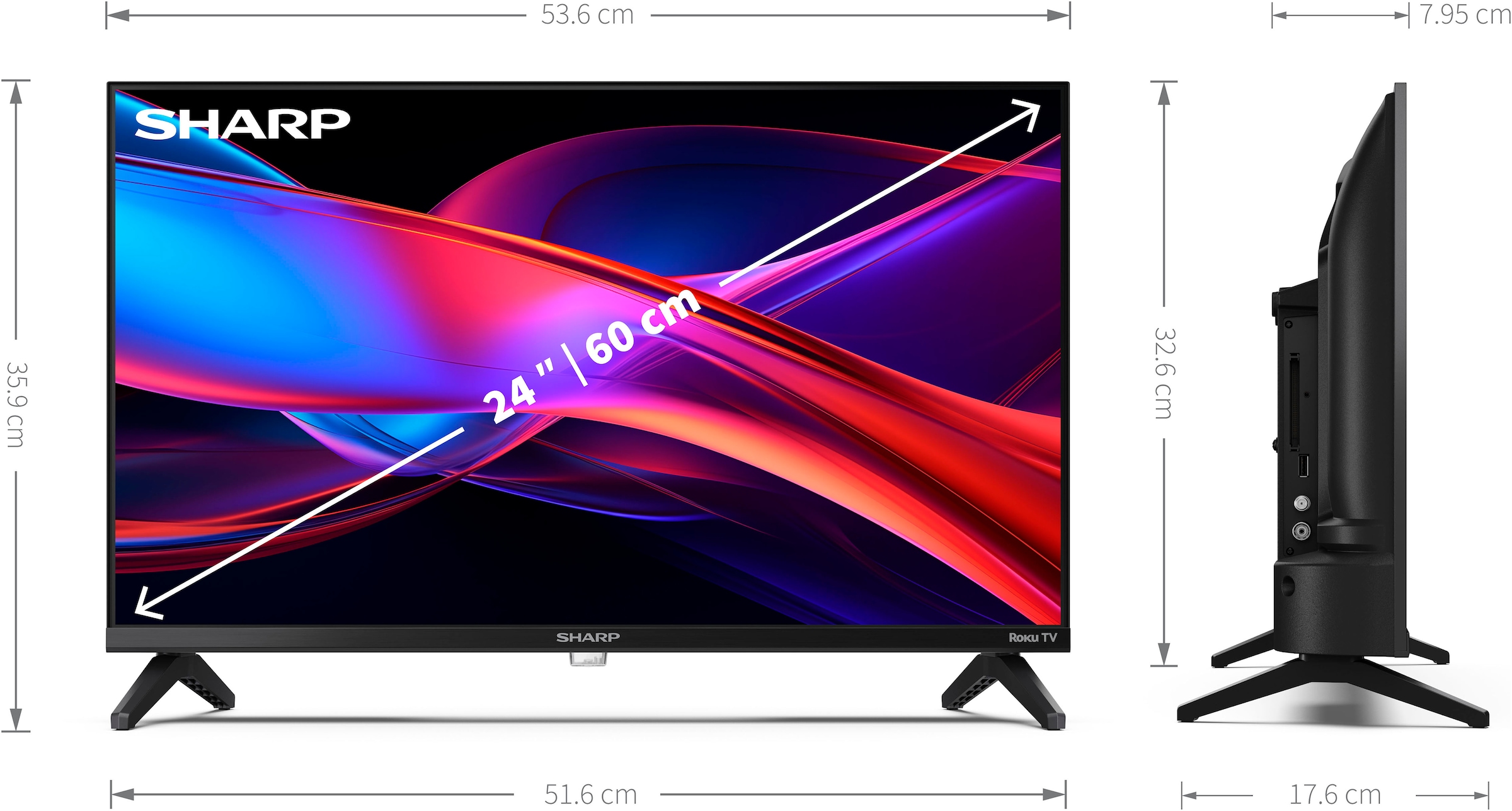 Sharp LED-Fernseher »1T-C24GDx« 60 cm/24 ″ HD ready Smart-TV