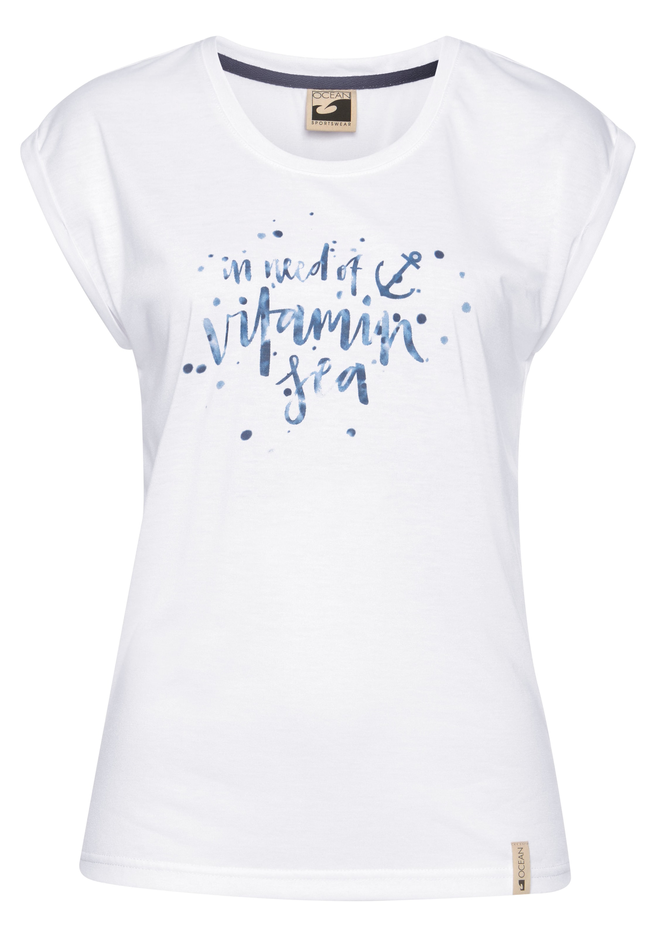 Ocean Sportswear T-Shirt Packung, 2er-Pack, 2 Stk. tlg. Kurzarm mit Aufschlag,  lässiger Schnitt,  mit Logodruck