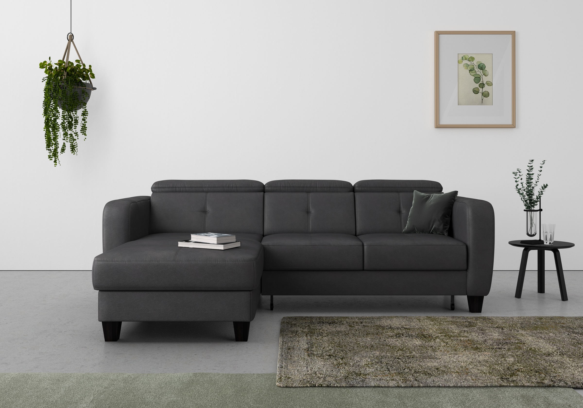 sit&more Ecksofa »Belluci L-Form«, inklusive Federkern, wahlweise mit Bettf günstig online kaufen