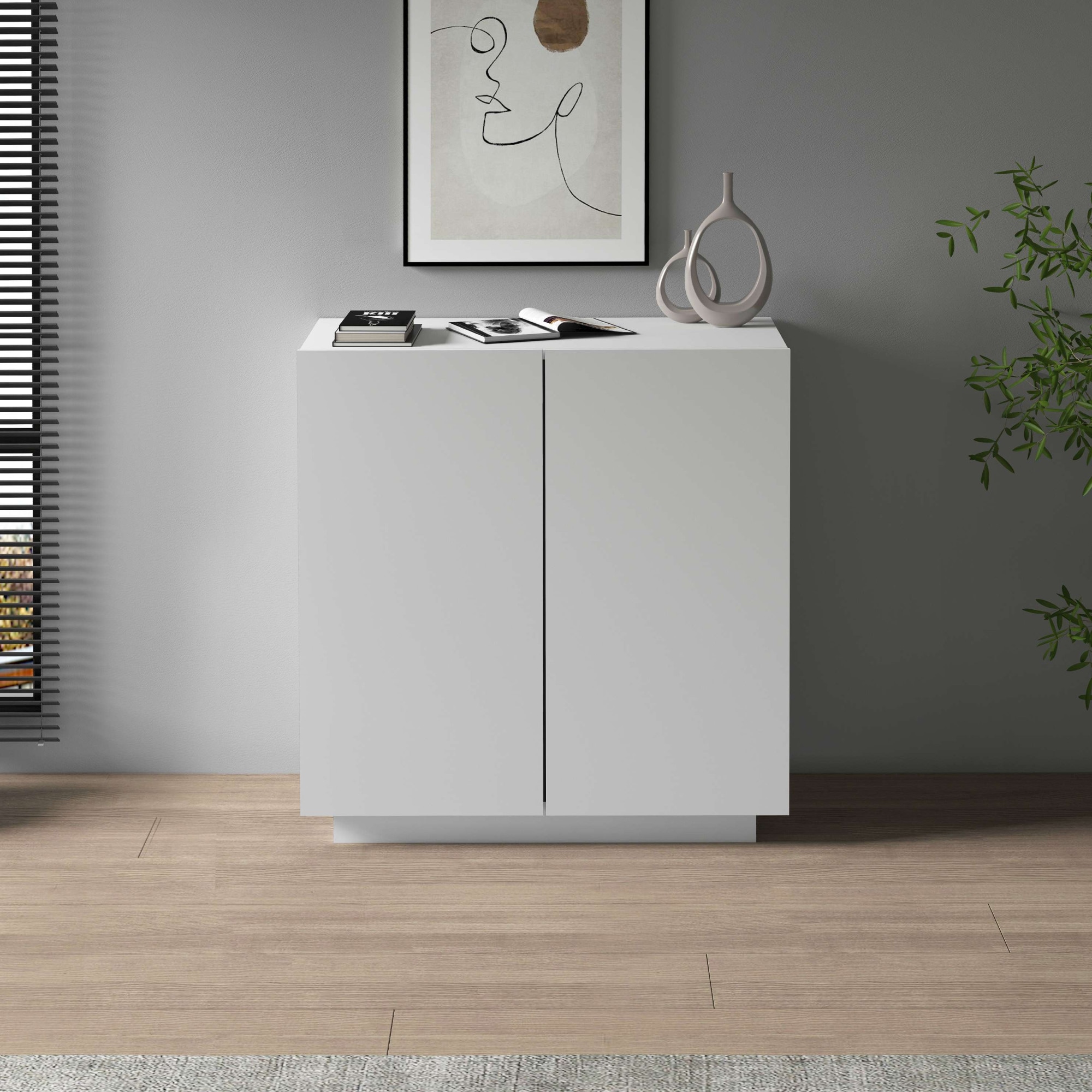 INOSIGN Aktenschrank »Essential, Mehrzweckschrank, Büroschrank mit 2 Türen«, & verstellbaren Einlegeböden, Höhe 86 oder 166 cm, Made in Italy
