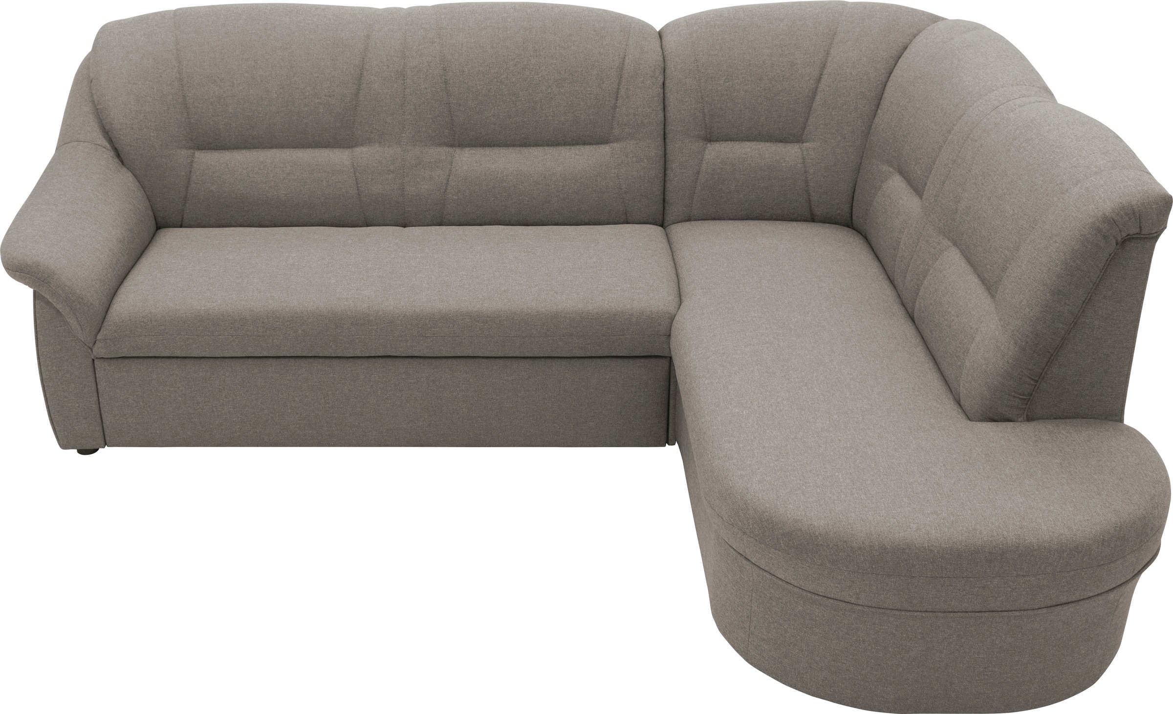 DOMO collection Ecksofa »Faenza für kleine Räume, Stellmaße 232,176cm, komfortabel, L-Form«, mit Ottomane, zeitlos, elegante Armlehnen, wahlweise mit Bettfunktion