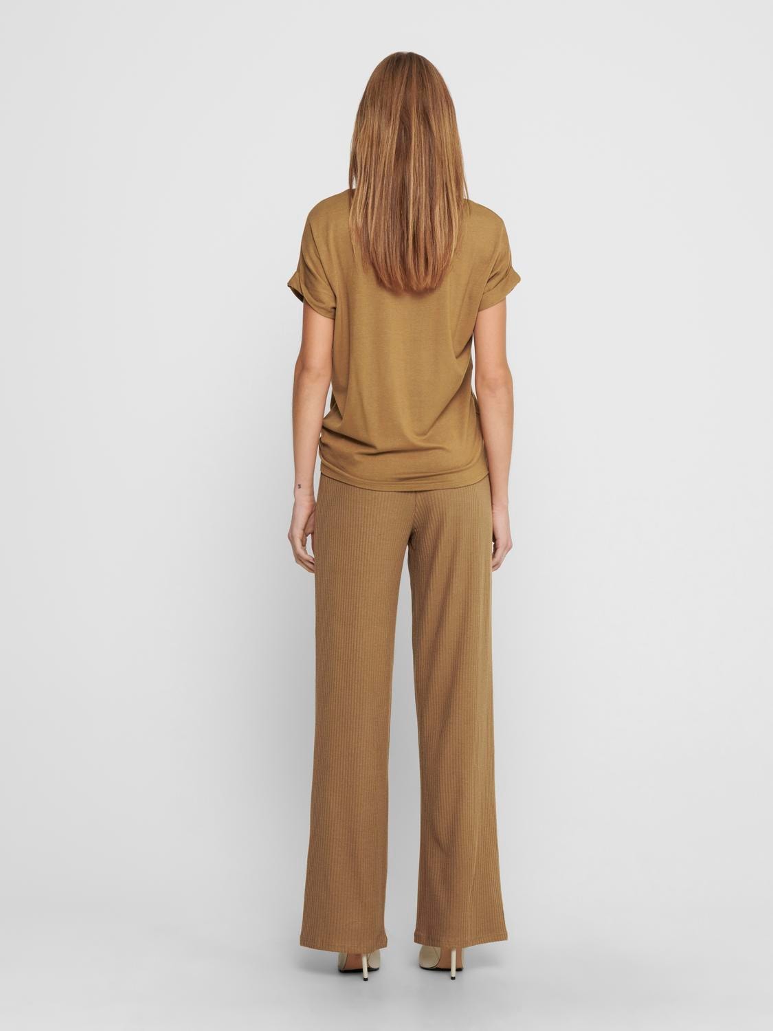 ONLY T-Shirt »ONLMOSTER S/S O-NECK TOP NOOS JRS«, mit Aufschlag am Arm