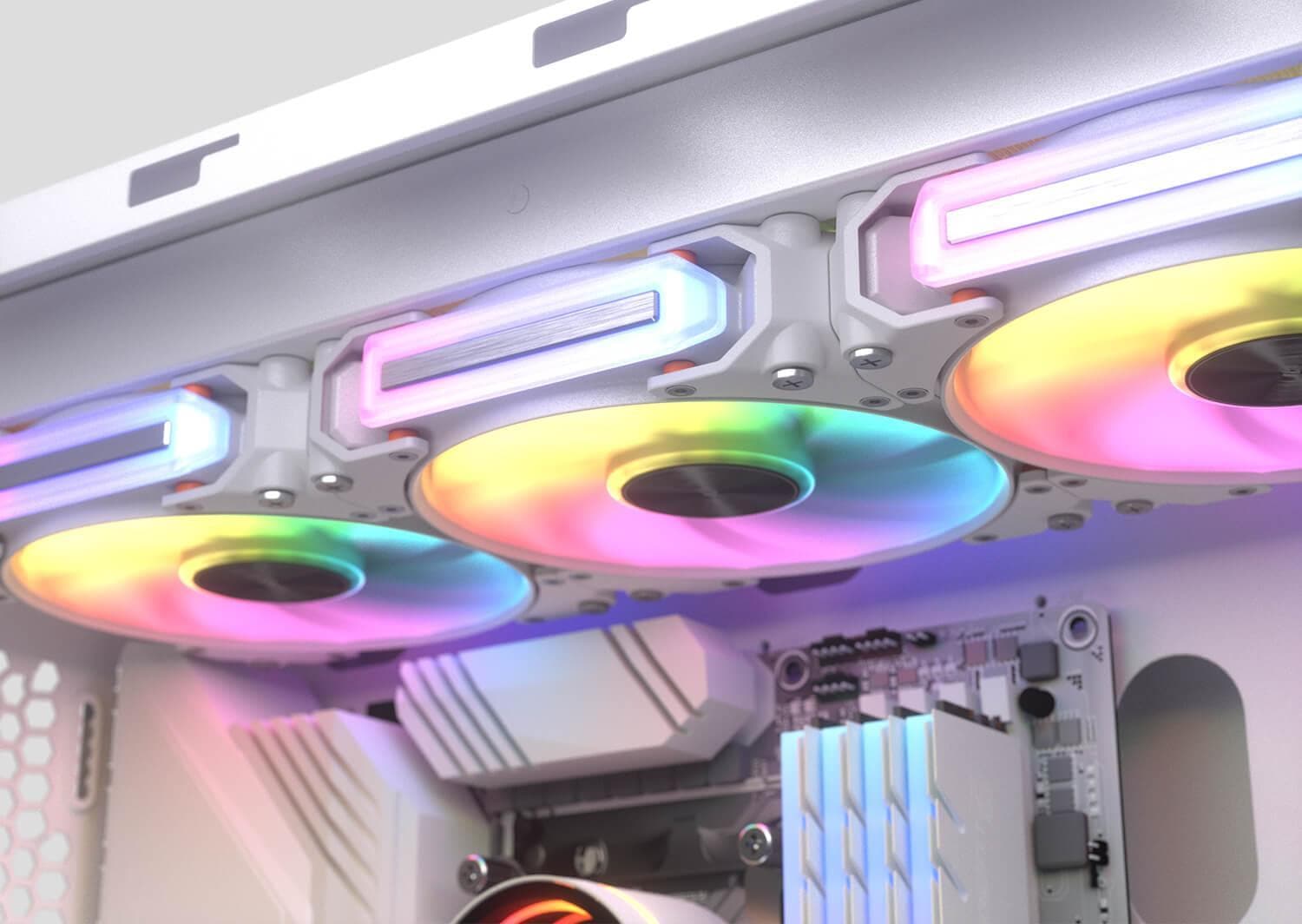 Cougar Gehäuselüfter »Apolar 120 ARGB, Weiß (3er Pack)«