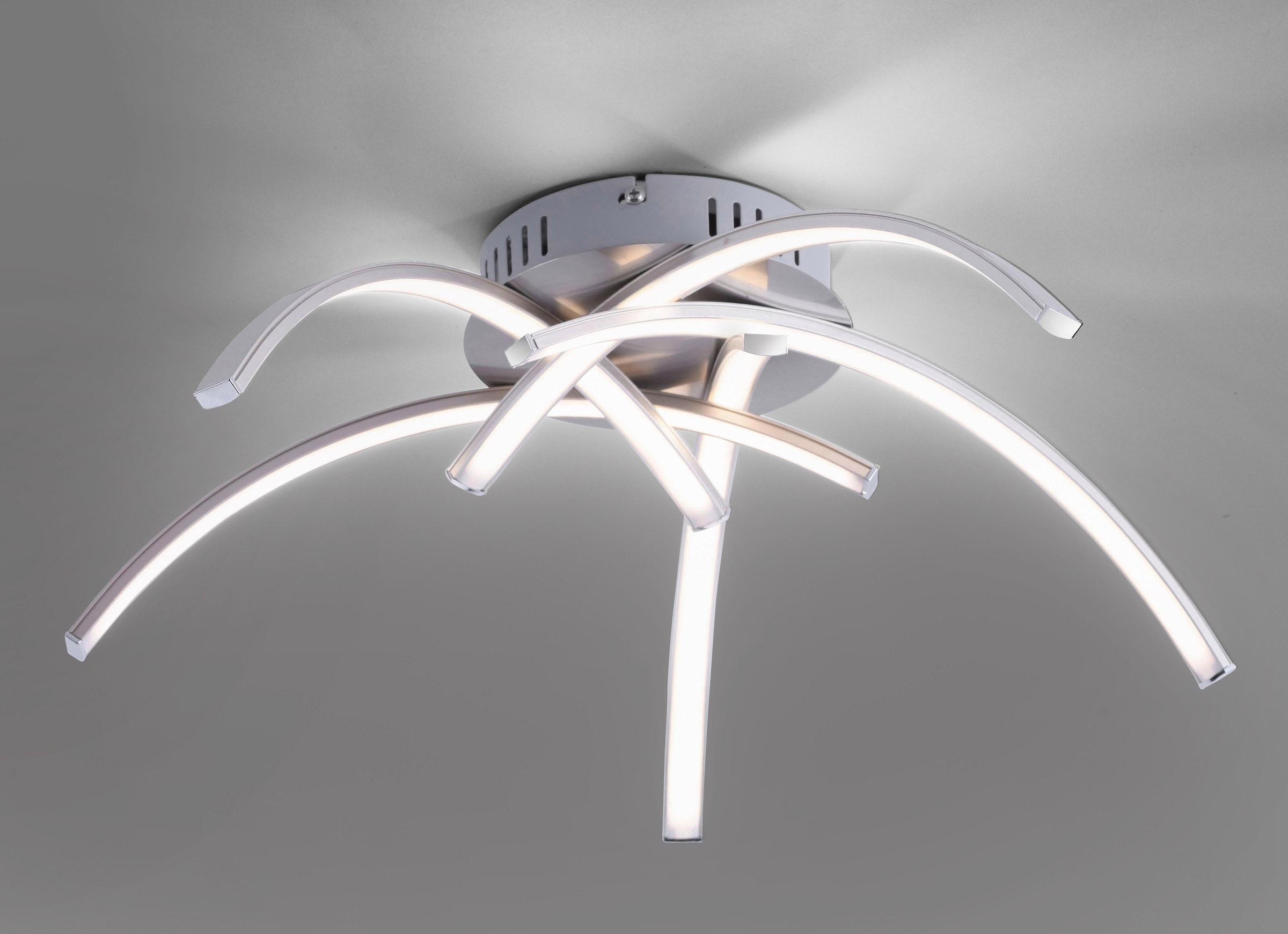 JUST LIGHT Deckenleuchte »VALERIE«, 5 flammig-flammig, Deckenlampe inklusive festverbautem LED-Leuchtmittel