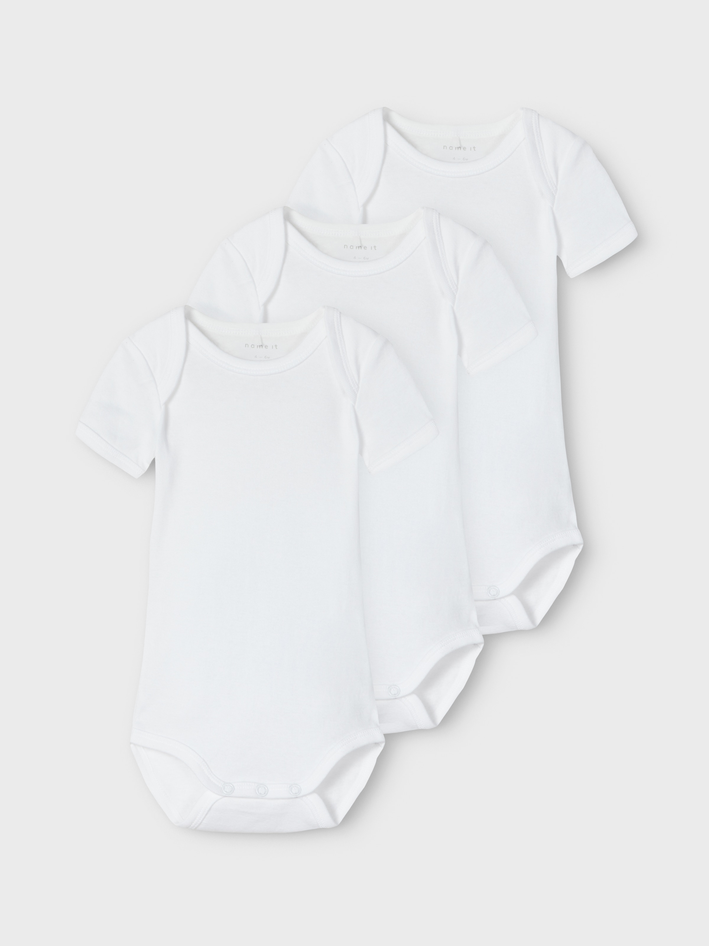 Name It Body »NBNBODY 3P SS SOLID WHITE 4 NOOS«