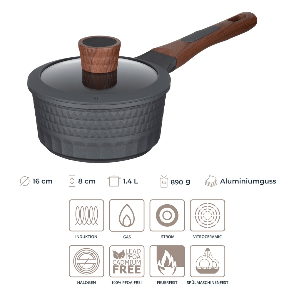 RESTO Kitchenware Kasserolle »Capella, Soßentopf 1,4 l, antihaftbeschichtet günstig online kaufen