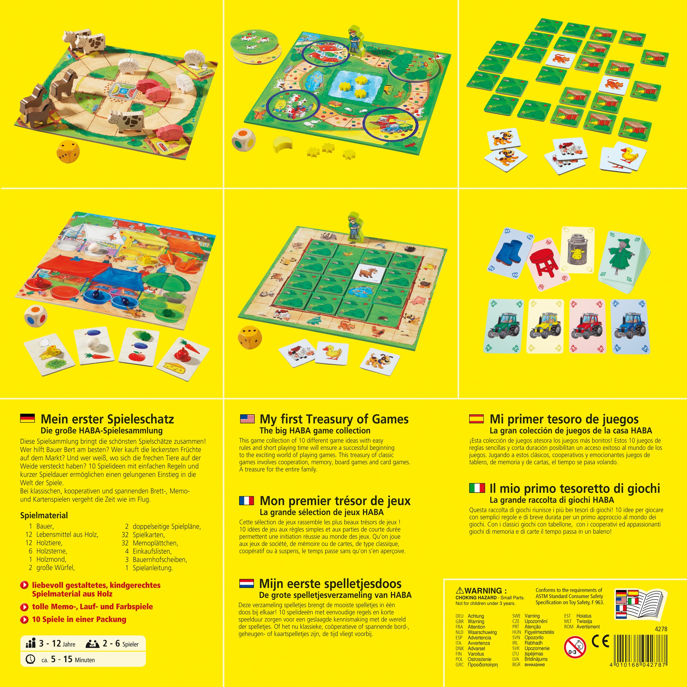 Haba Spielesammlung »Mein erster Spieleschatz«, Made in Germany