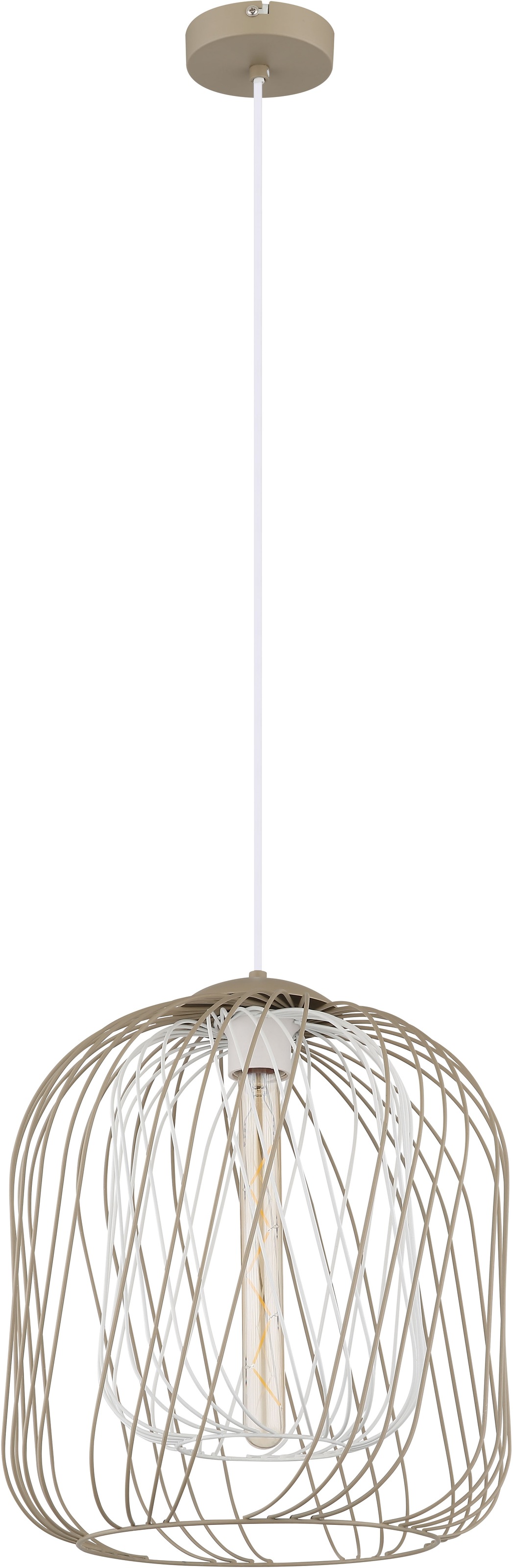 GLOBO LIGHTING Hängeleuchte »DICHTI«, Leuchtmittel E27 | ohne Leuchtmittel, Hängelampe/Pendelleuchte/Esszimmer/Wohnzimmer/Esstisch