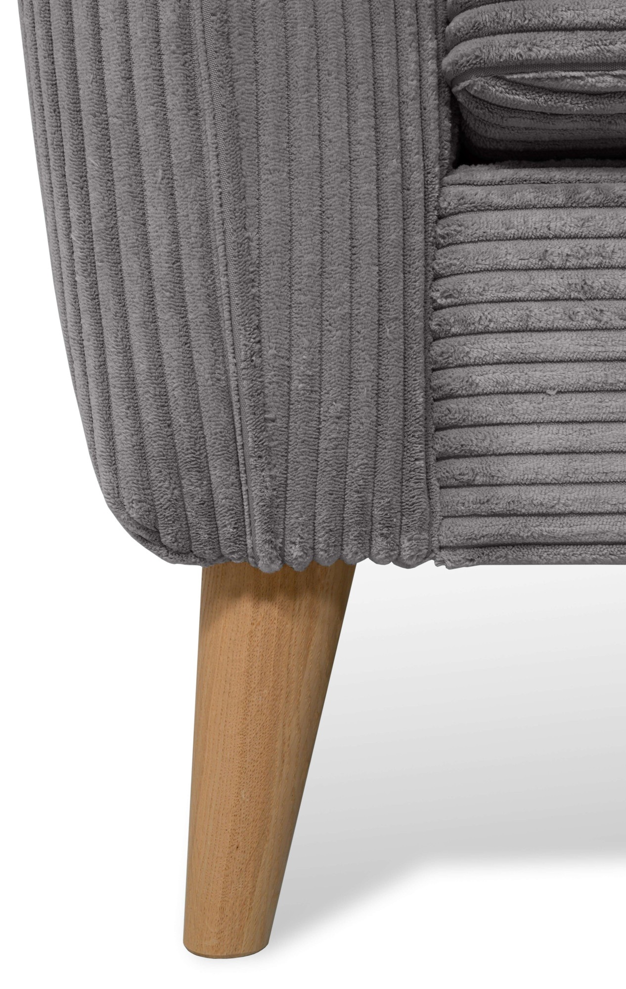 Home affaire Ecksofa »MARSEILLE 278/202 cm, L-Form, Ottom. rechts/links«, Massivholzbeine Eiche, Landhausstil, Wellenunterfederung
