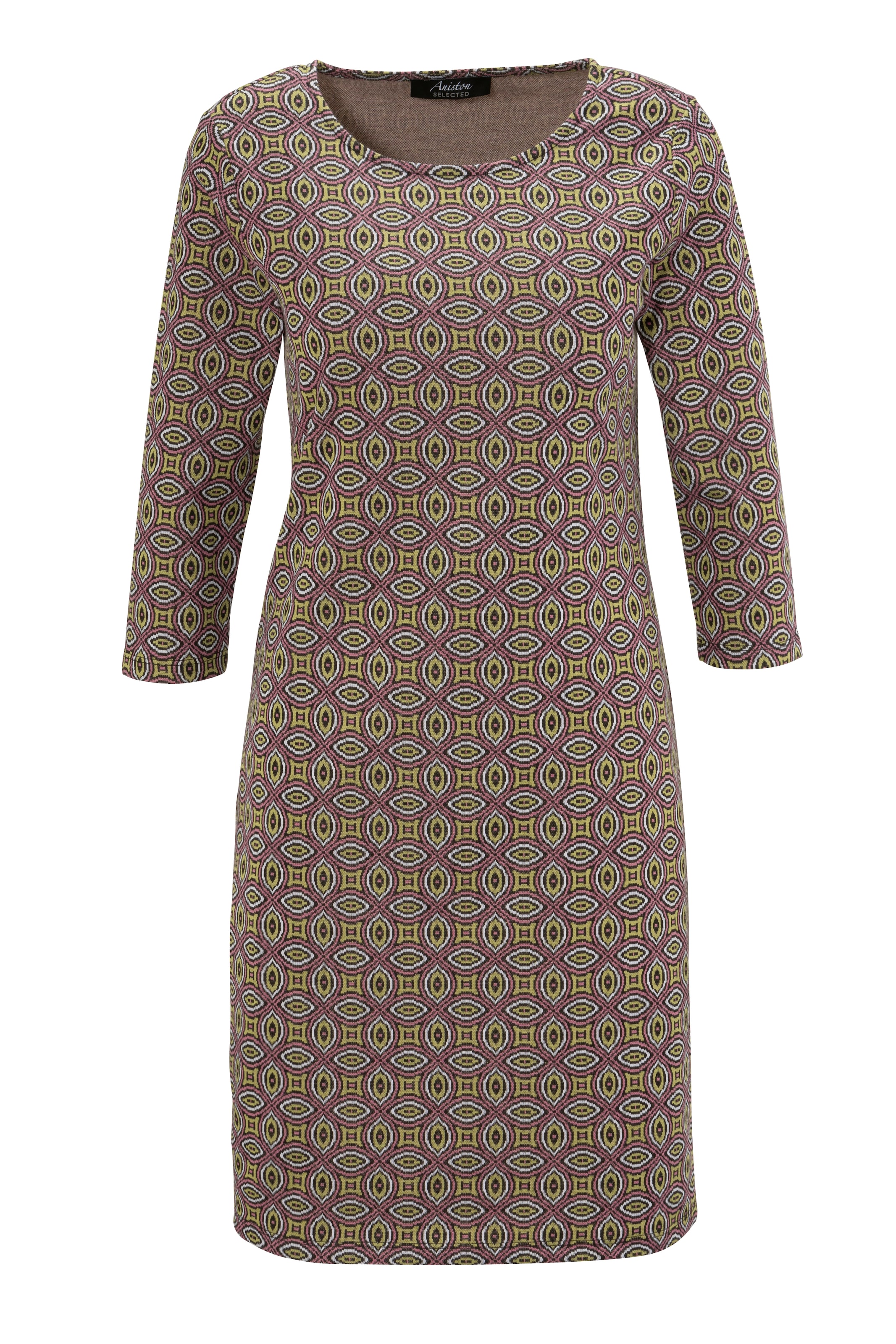 Aniston SELECTED Jerseykleid, mit interessantem Muster