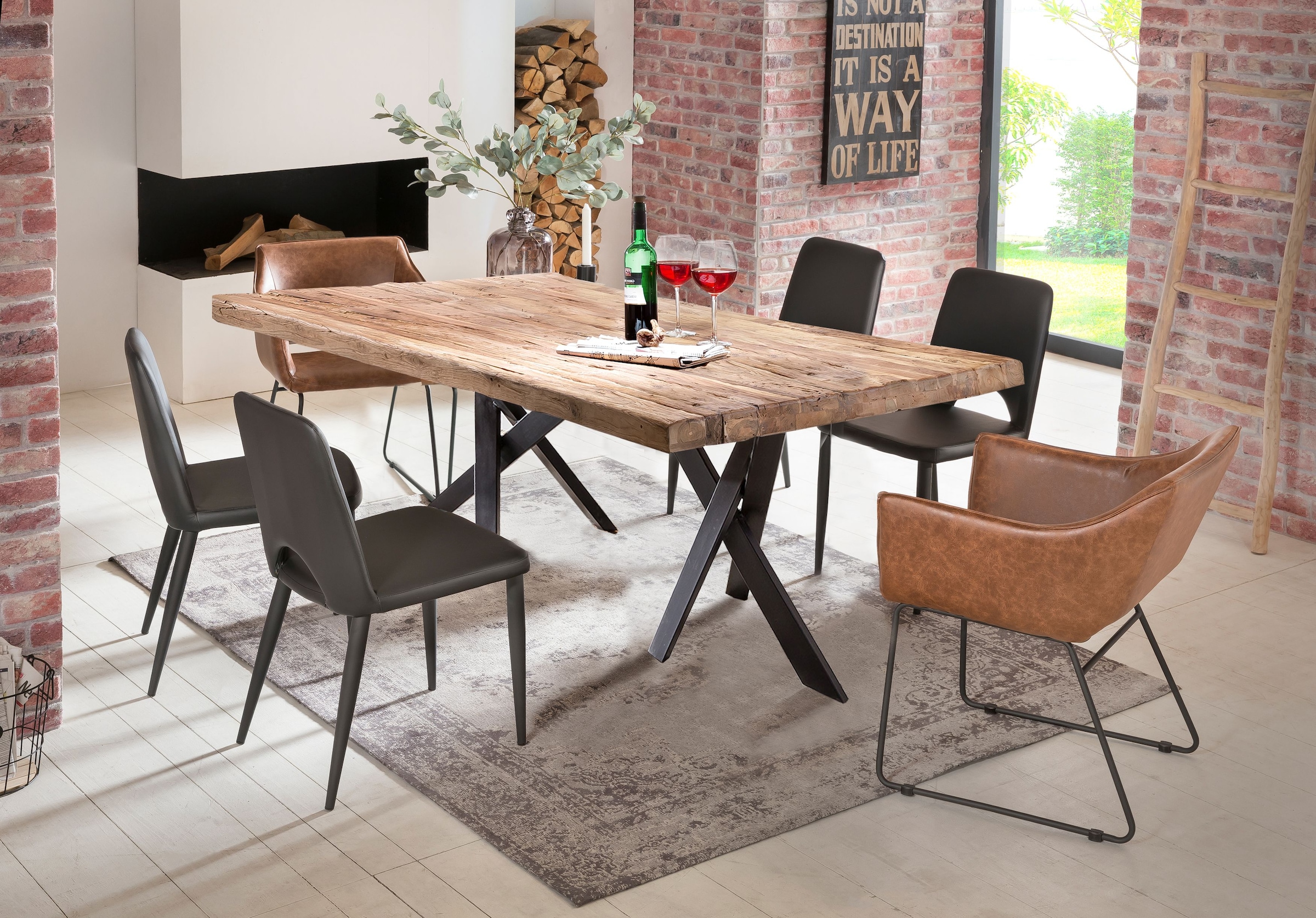 SIT Tischbein, (1 St.), extravagante Formen