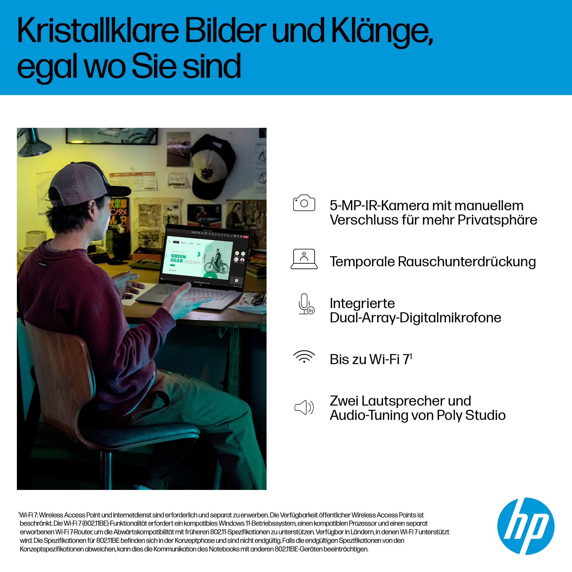 HP Convertible Notebook »OmniBook X Flip 16-ar0252ng«, 40,64 cm, / 16 Zoll, AMD, Ryzen™ AI 5, Radeon, 1000 GB SSD