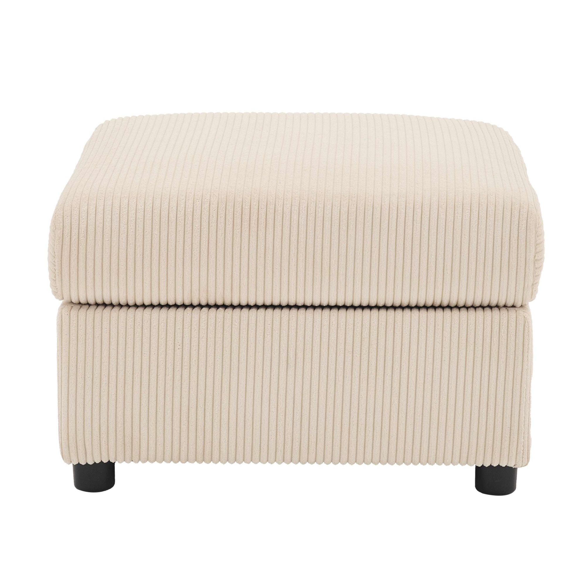 Dorel Home Polsterhocker »STILHUS Sitzhocker passend zur Serie, Breite 65 cm, Cord-Bezug« als Modul oder separat verwendbar - individuell kombinierbar