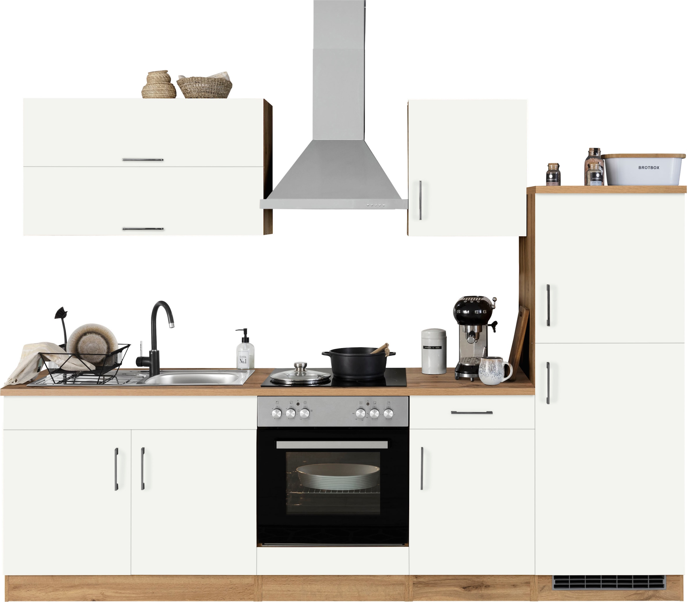 KOCHSTATION Küchenzeile »KS-Colmar«, mit E-Geräten, Breite 270 cm günstig online kaufen