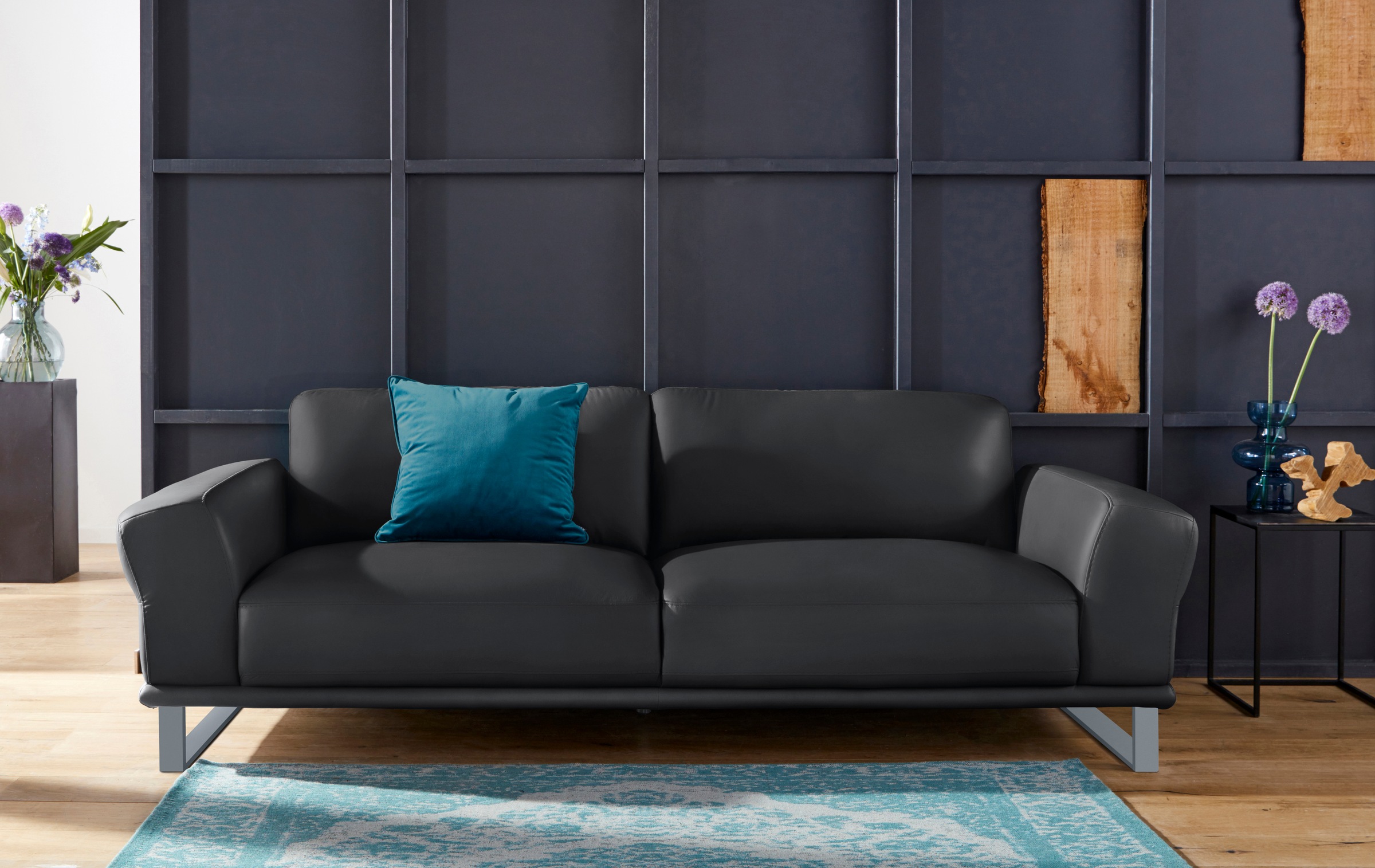 W.SCHILLIG 2,5-Sitzer »montanaa« mit Metallkufen in Silber matt, Breite 232 günstig online kaufen