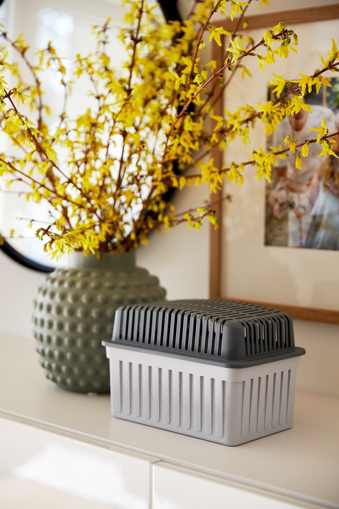 WENKO Luftentfeuchter »Grau 1 KG« für 80 m³ Räume für Räume bis 80 m³, entfeuchtet geräuschlos und ohne Strom