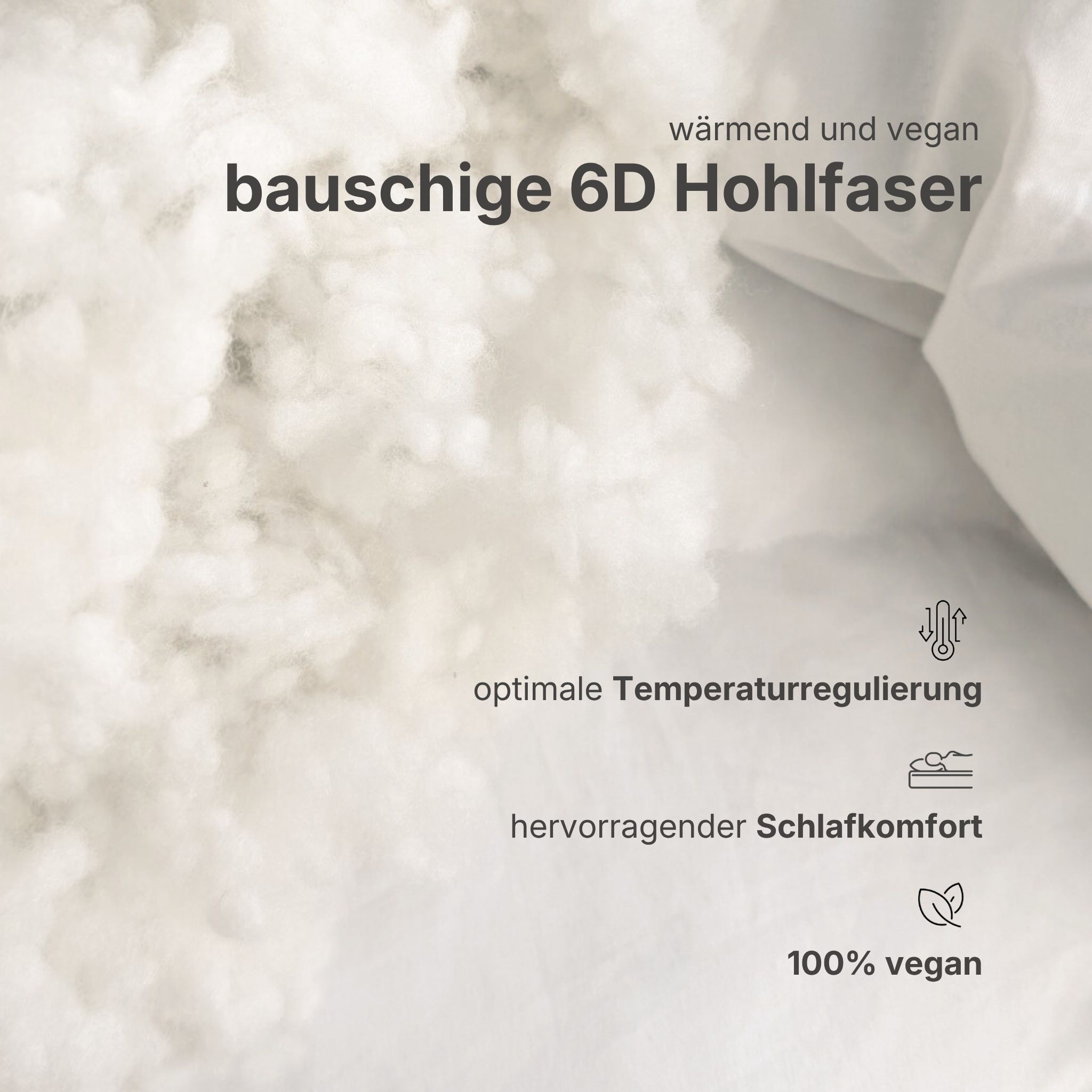 OTTO home »Baca, Bettdecke 135x200 cm, 155x220 cm und weitere Größen« leicht Füllung aushochwertiger6D-Hohlfaser Bezug Polyester 1 Stk. tlg. Bettdecken, Sommer, Winter, 4-Jahreszeiten, Decke