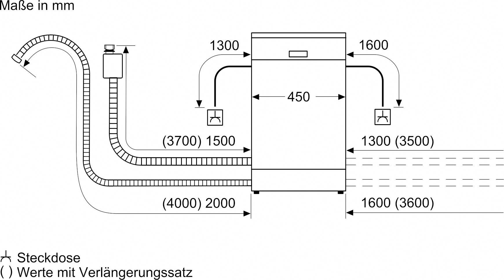 BOSCH teilintegrierbarer Geschirrspüler Serie 6 »SPI6YMS14E«, 10 Maßgedecke