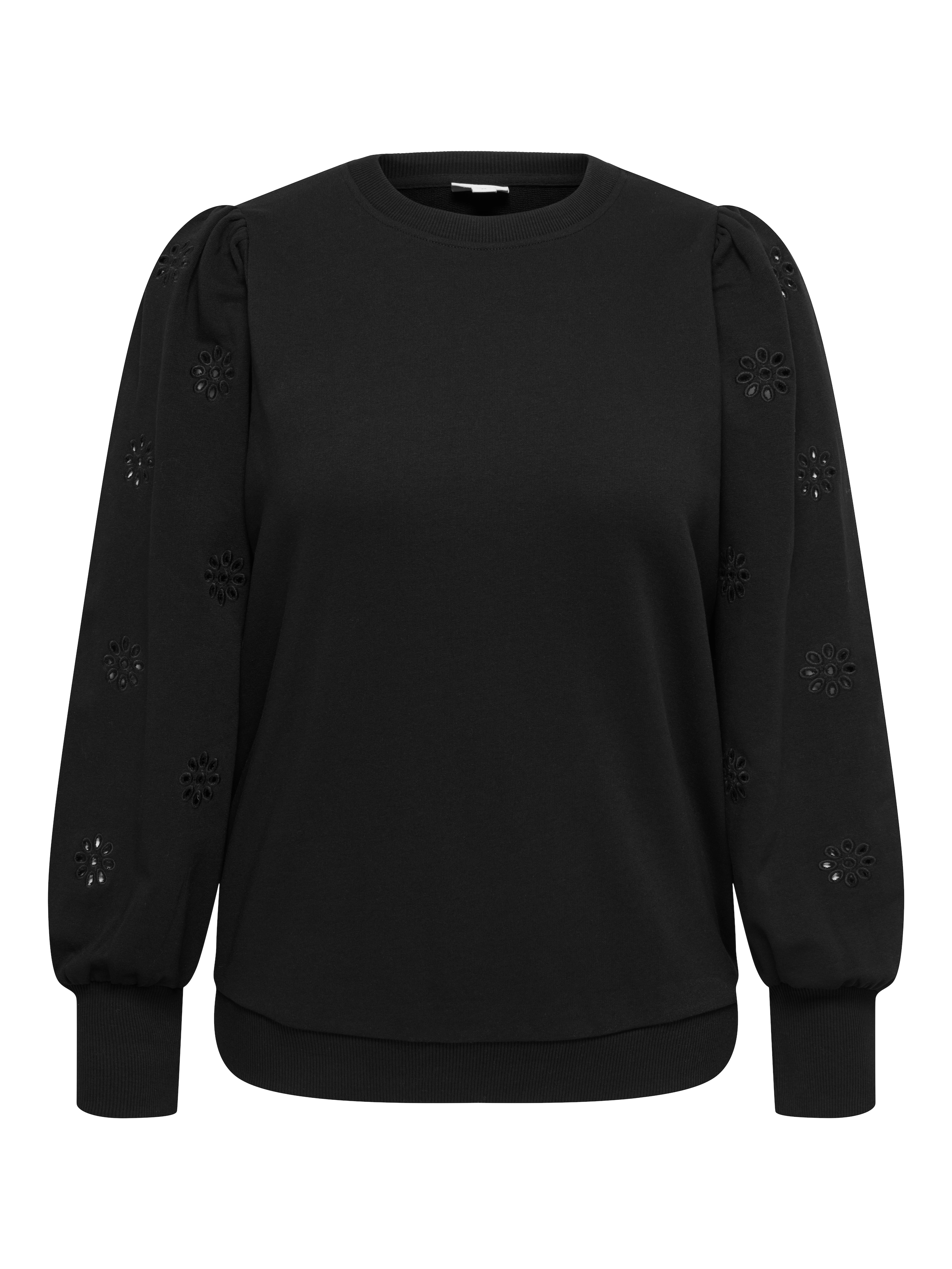 ONLY CARMAKOMA Sweatshirt »CARFEMME L/S PUFF EMBROIDERY UB SWT NOOS«, Baumwollmischung, regular fit
