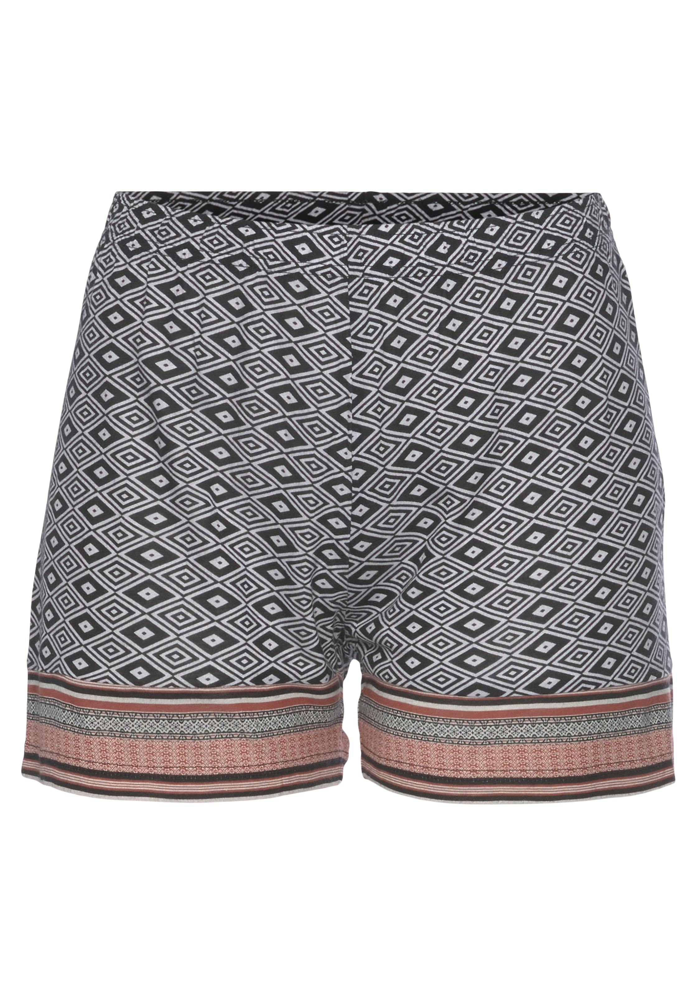 Vivance Dreams Schlafshorts, in schönem Ethno-Design