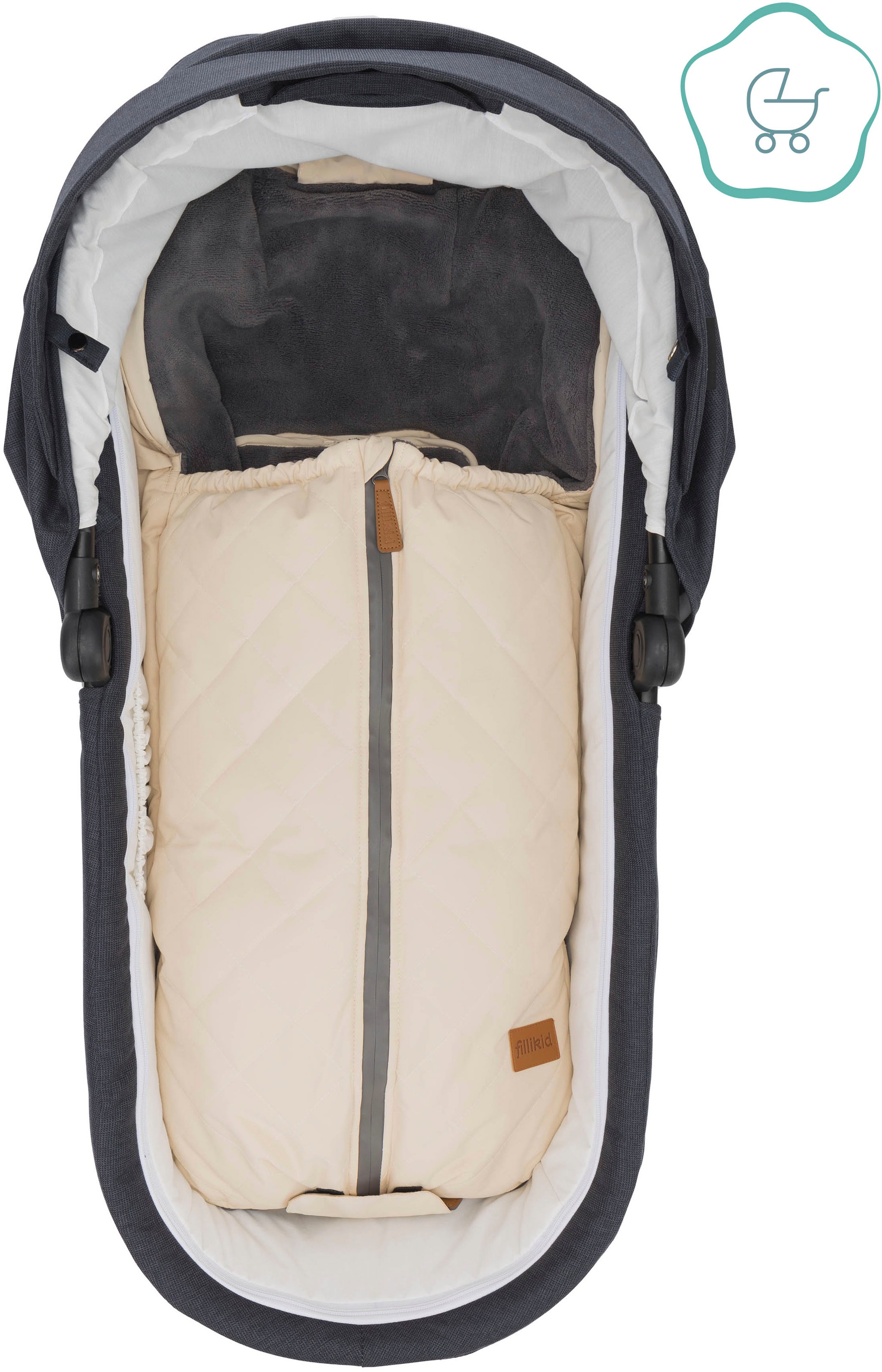 Fillikid Fußsack »Nevado, Winterfußsack, ivory«