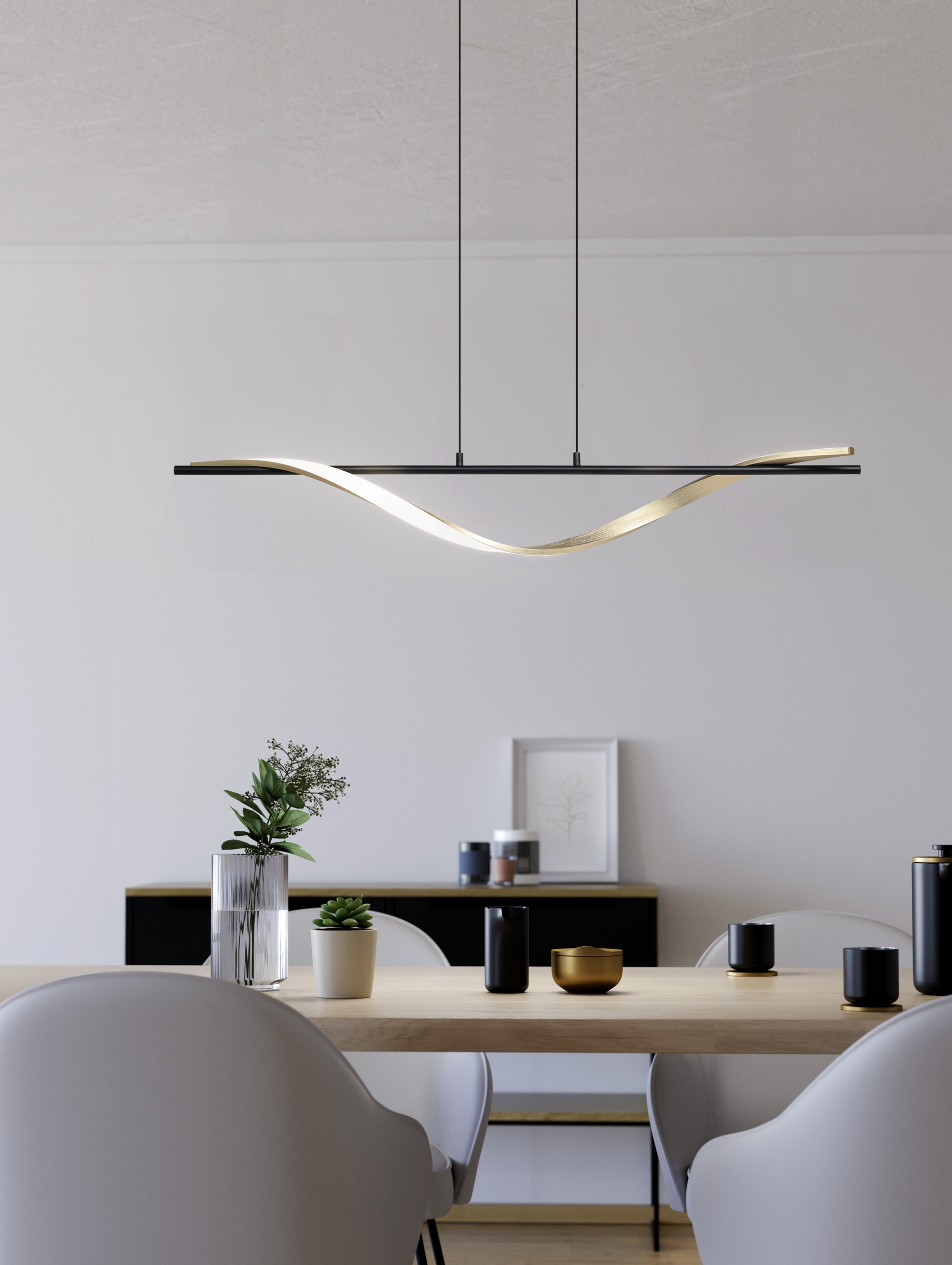 EGLO Hängeleuchte »CONAPRATO Pendellampe - Alu, Stahl - LED - 20W - IP20« L günstig online kaufen