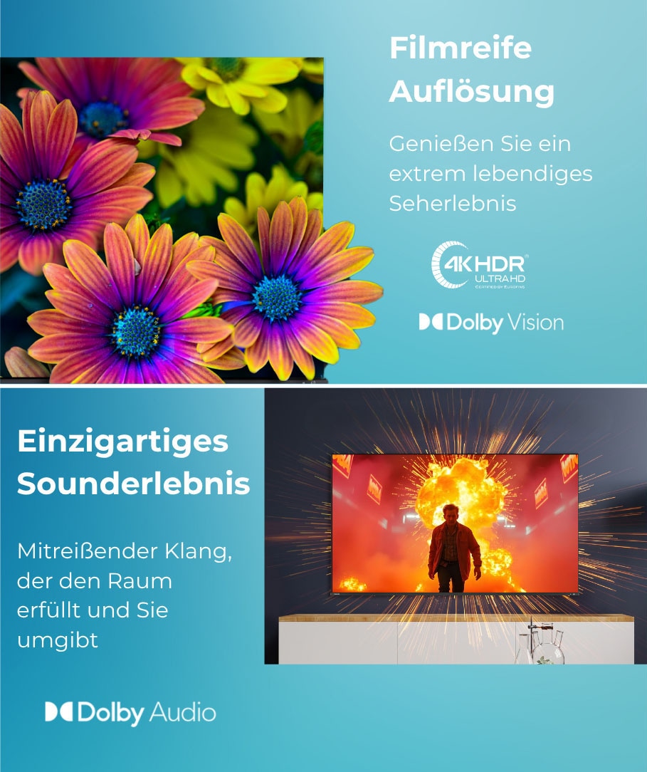 Toshiba DLED-Fernseher »43UV1563DD« 108 cm/43 ″ Smart-TV