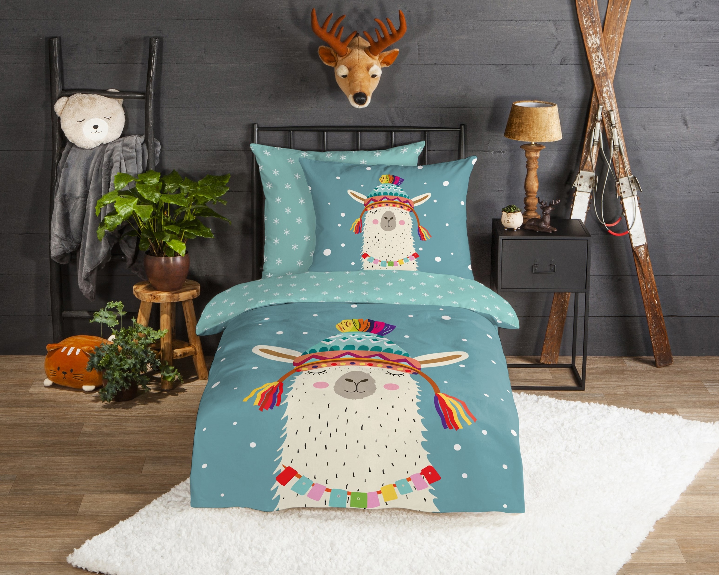 good morning Kinderbettwäsche »Borax« 2 Stk. tlg. Flanell Biber, 135x200, W günstig online kaufen
