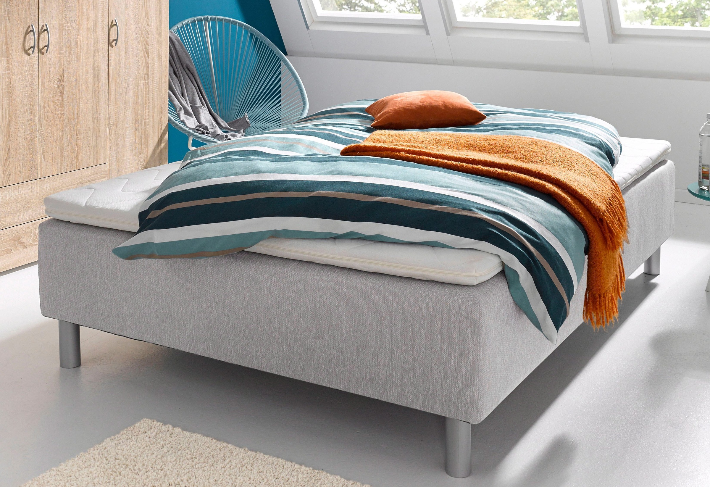 Breckle Boxspringbett Ohne Kopfeil Inkl Topper Online Kaufen Quelle De