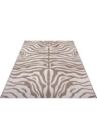 Home affaire Teppich »Zadie«, rechteckig, 3 mm Höhe, In-und Outdoor Teppich, Zebra... kaufen
