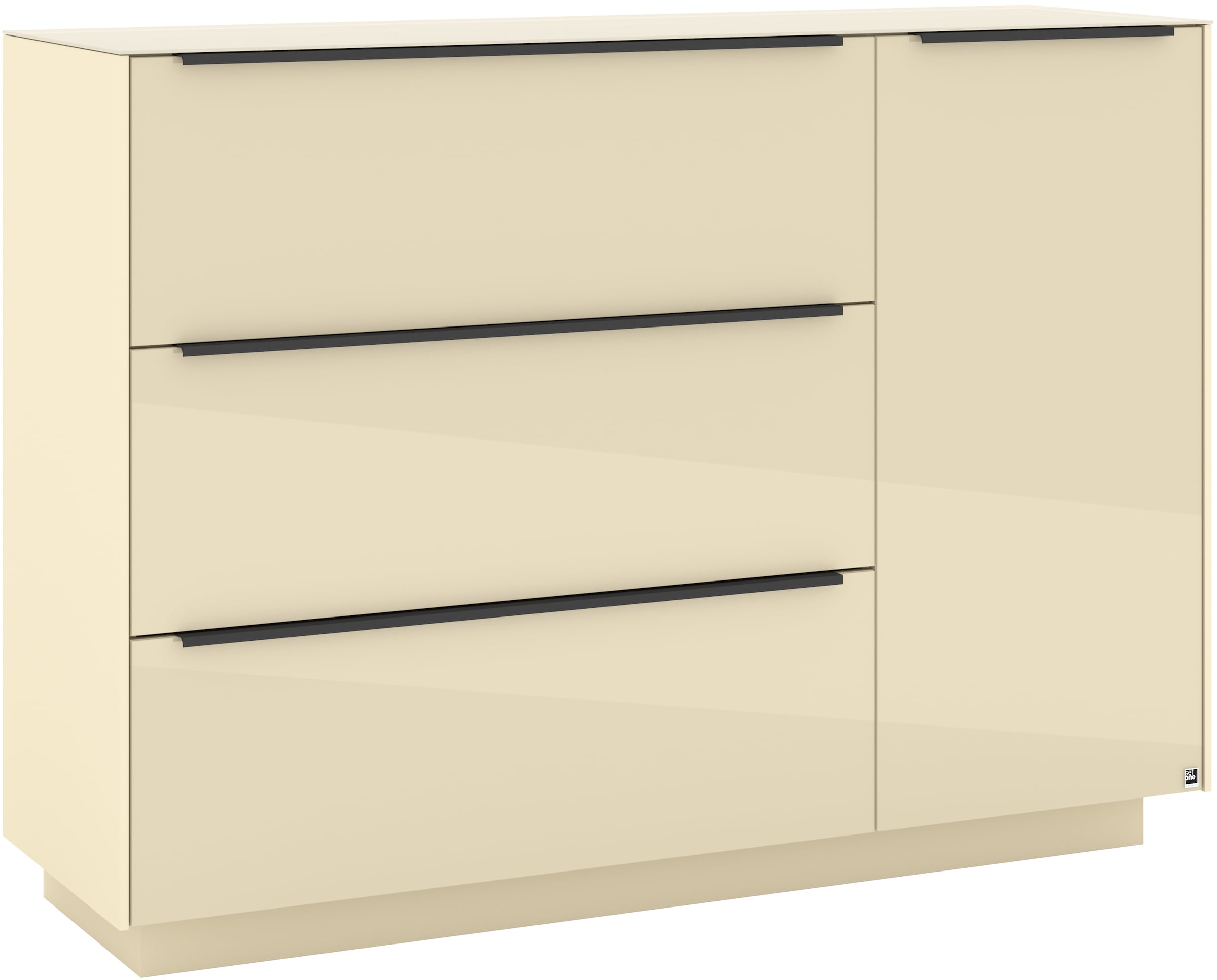 set one by Musterring Sideboard »Reno« 1 Stk. tlg. Mit Sockel in diversen Farben, 102 cm Höhe & Farbauswahl