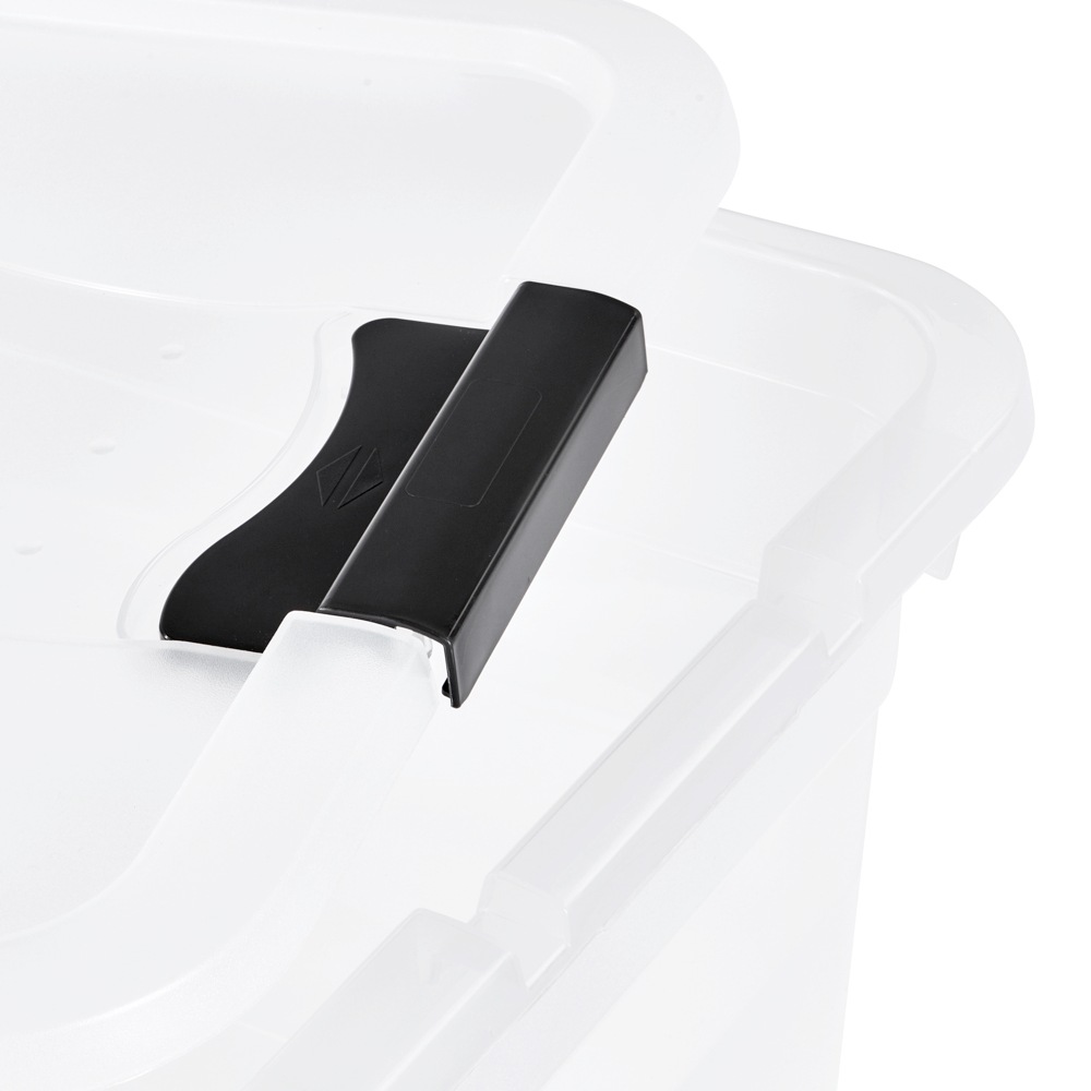 keeeper Aufbewahrungsbox »Cornelia, 4er Set,  52 L, 59,5 x 39,5 x 34 cm« durch Clips verschließbar, Griffe am Boden