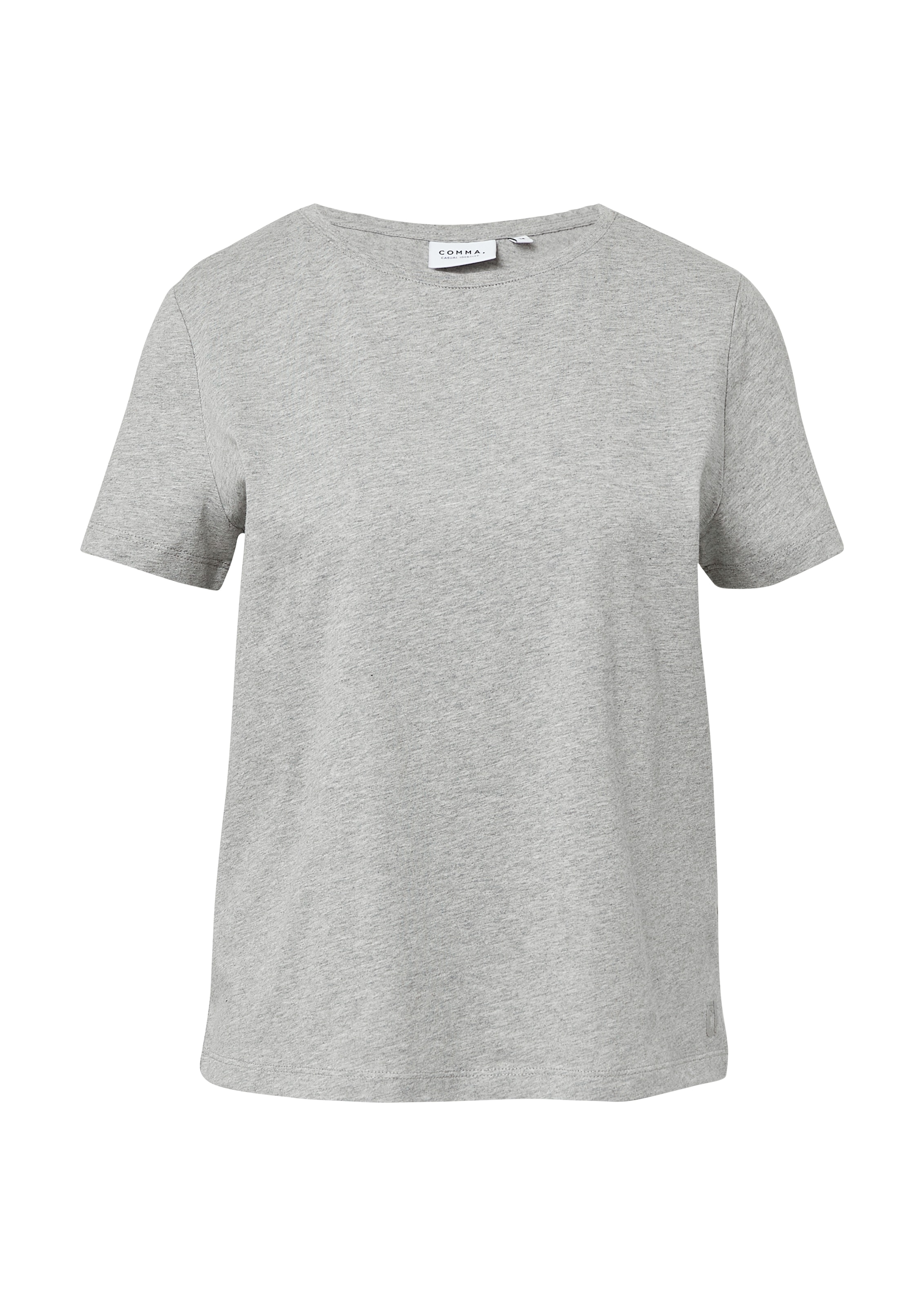 comma casual identity T-Shirt mit Rundhalsausschnitt, Regular Fit