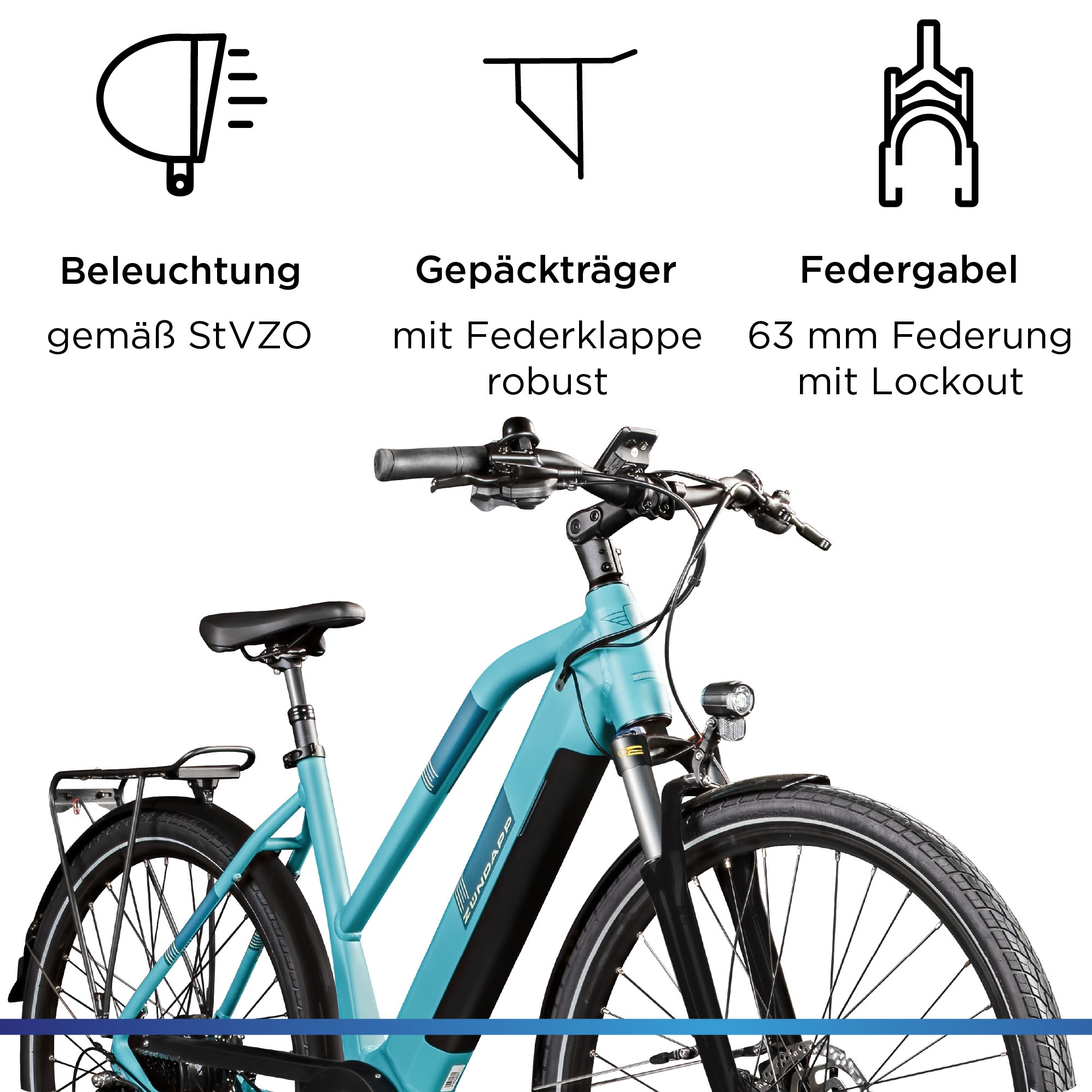 Zündapp »Z810« 8 Gang Shimano Altus RD-M310 Schaltwerk Kettenschaltung Heckmotor 250 W