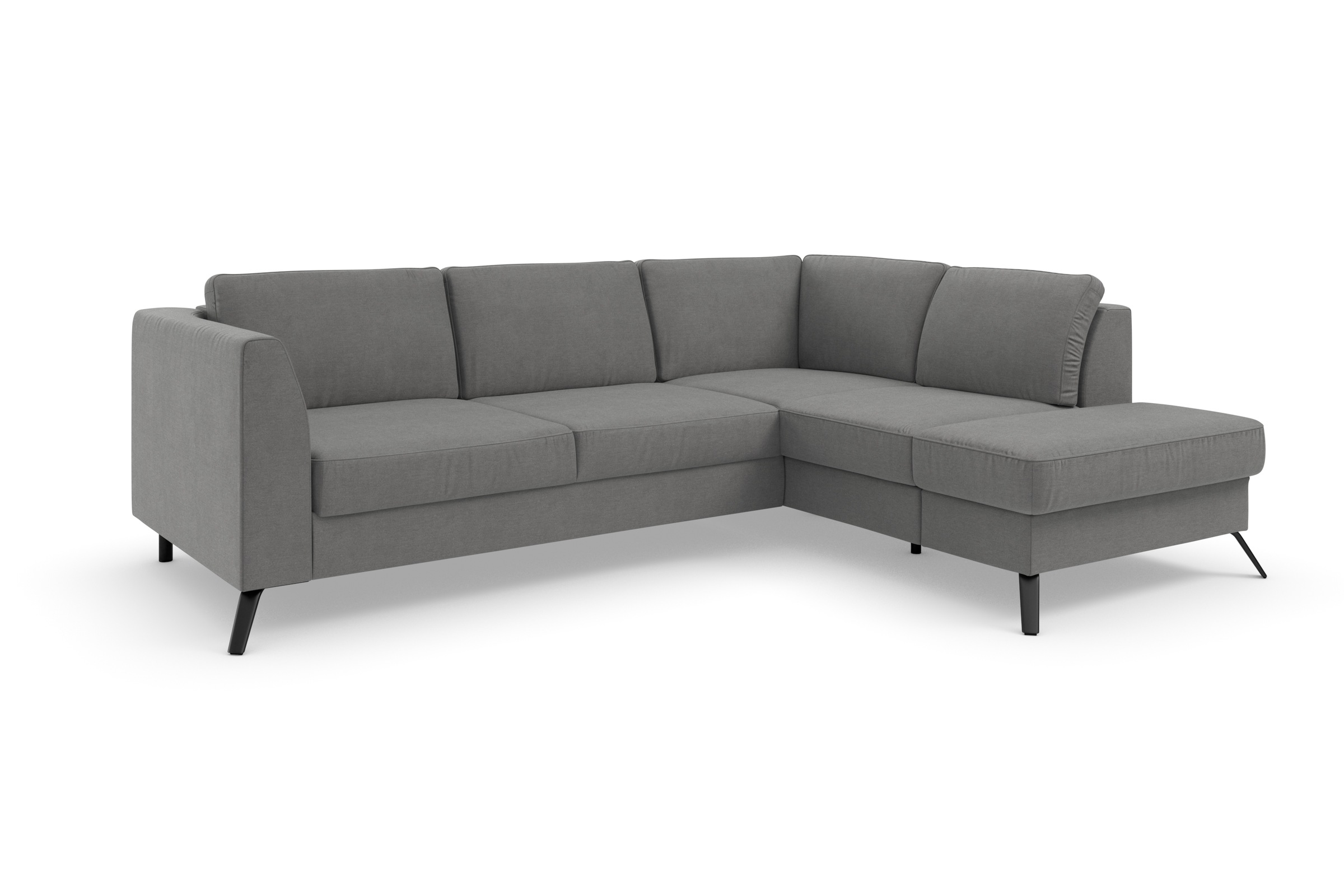 sit&more Ecksofa »Olsen L-Form«, inklusive Sitztiefenverstellung, wahlweise mit Bettfunktion, 15cm hoch
