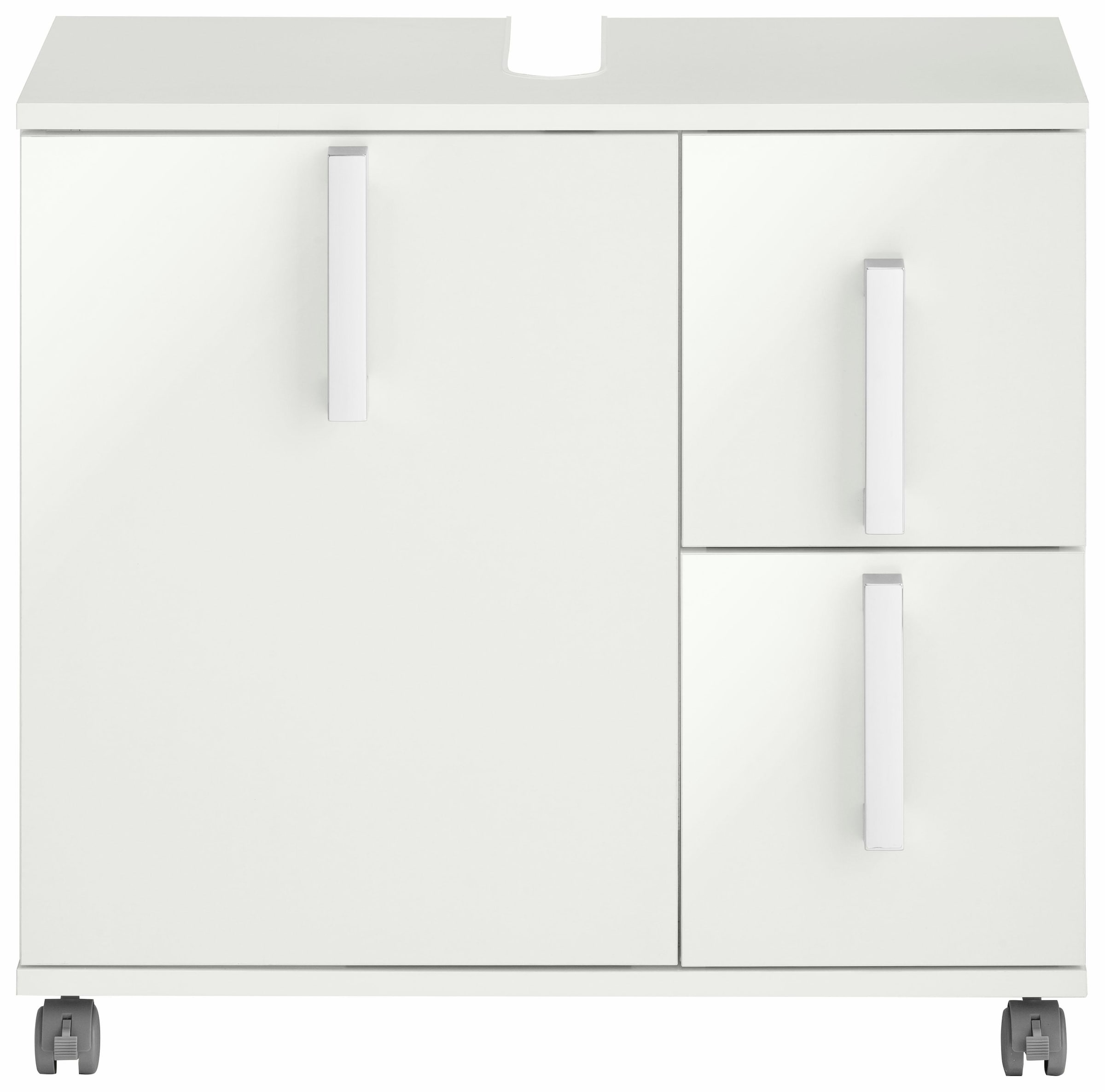 Schildmeyer Waschbeckenunterschrank »Kampen«, Höhe 60 cm, mit Metallgriffen,  Tür mit Soft-Close, 2 Schubladen im Online-Shop kaufen