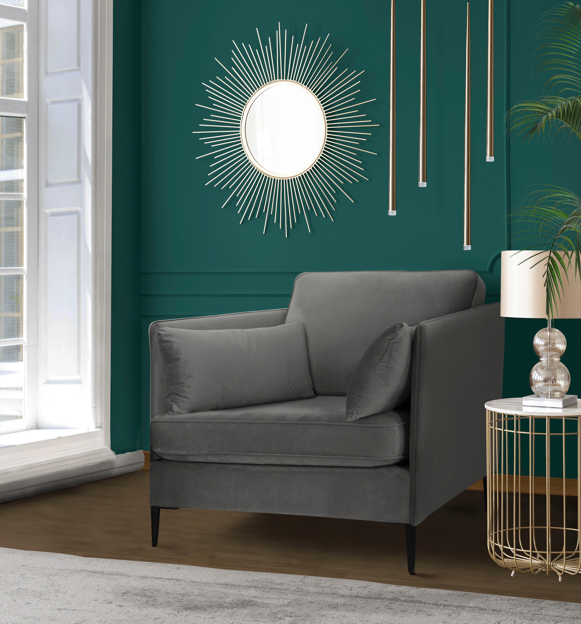 Home affaire Sessel »Light« inklusive loser Zierkissen, mit schmalen Armleh günstig online kaufen