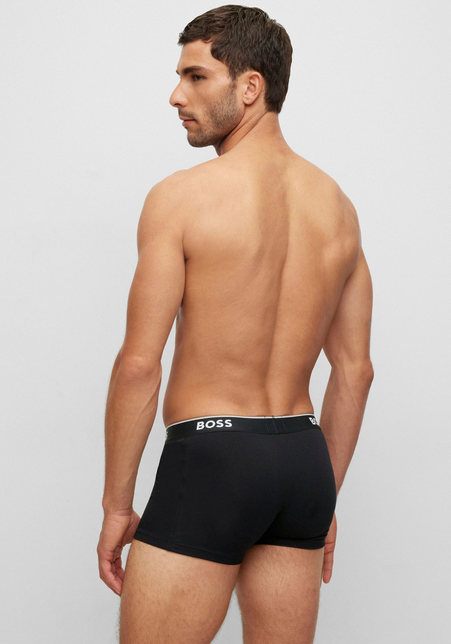 BOSS Boxer »TRUNK 3 PACK«, (3 St.), BOSS Schriftzug auf dem Bund