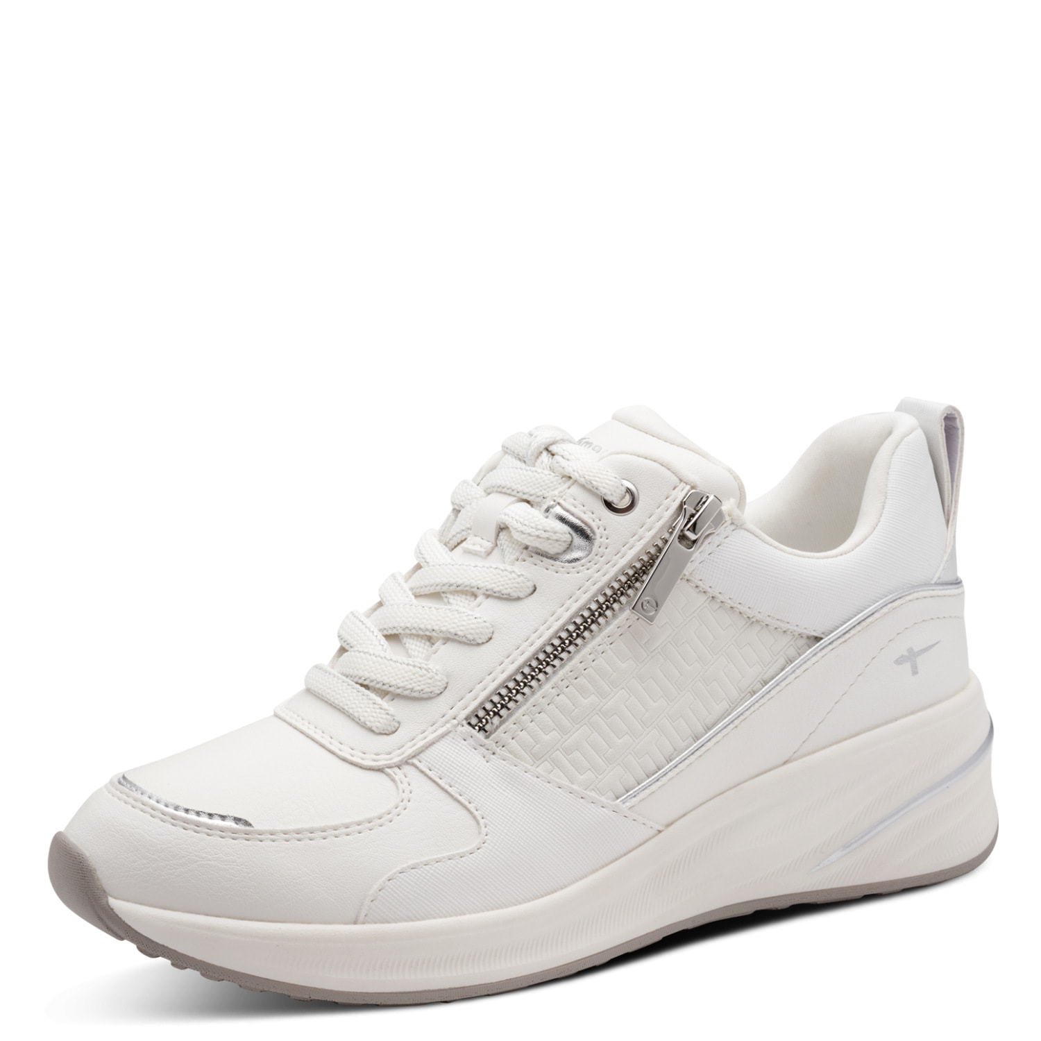 Tamaris Keilsneaker  Schnürschuh, Halbschuh, Freizeitschuh mit Außenreißverschluss
