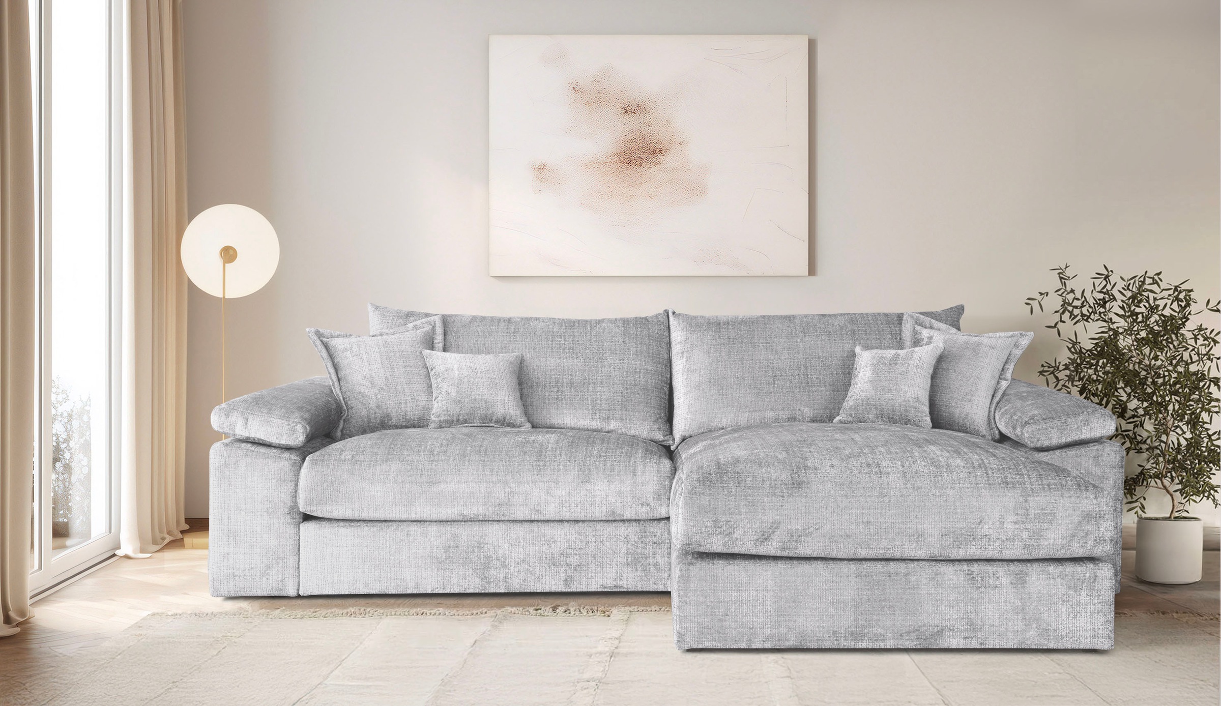 Home affaire Ecksofa »Soft&Cosy XXL L-Form - Breite 303 cm«, Mega-Sofa, Cor günstig online kaufen