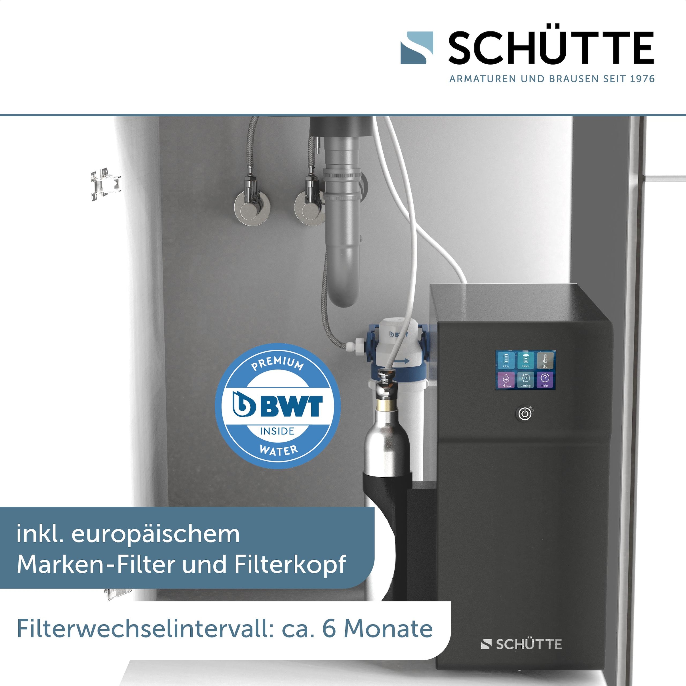 Schütte Spültischarmatur »»AQUASTAR PREMIUM« Sprudelwasser-Spültischarmatur«